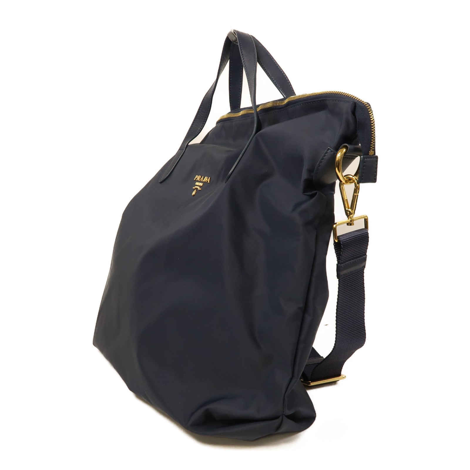 PRADA 尼龍2 Way Shoulder金扣手挽肩背兩用袋