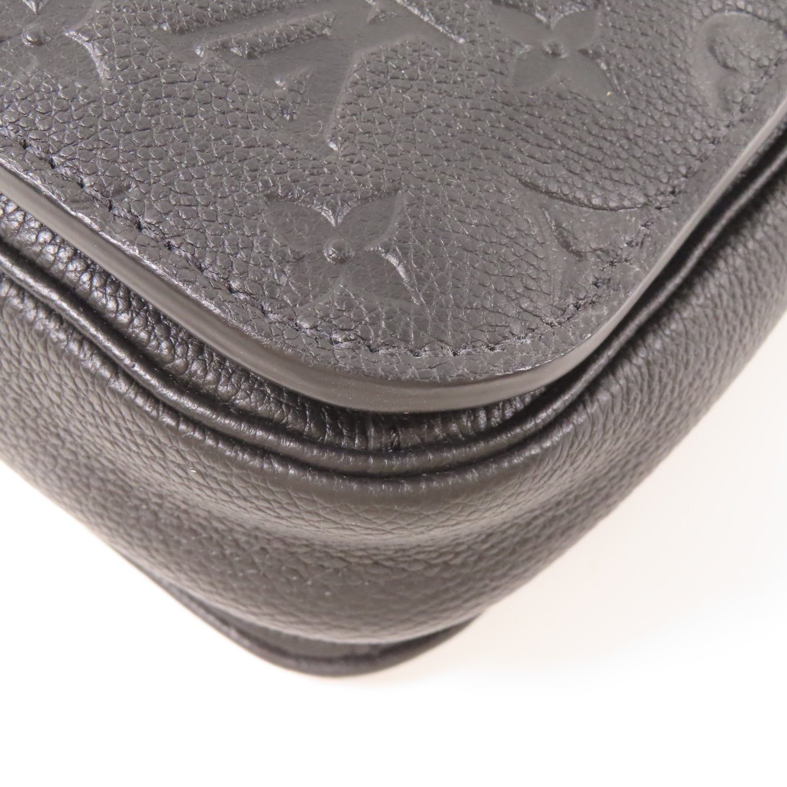LOUIS VUITTON Monogram Empreirte Pochette Metis金扣手挽肩背兩用袋黑色