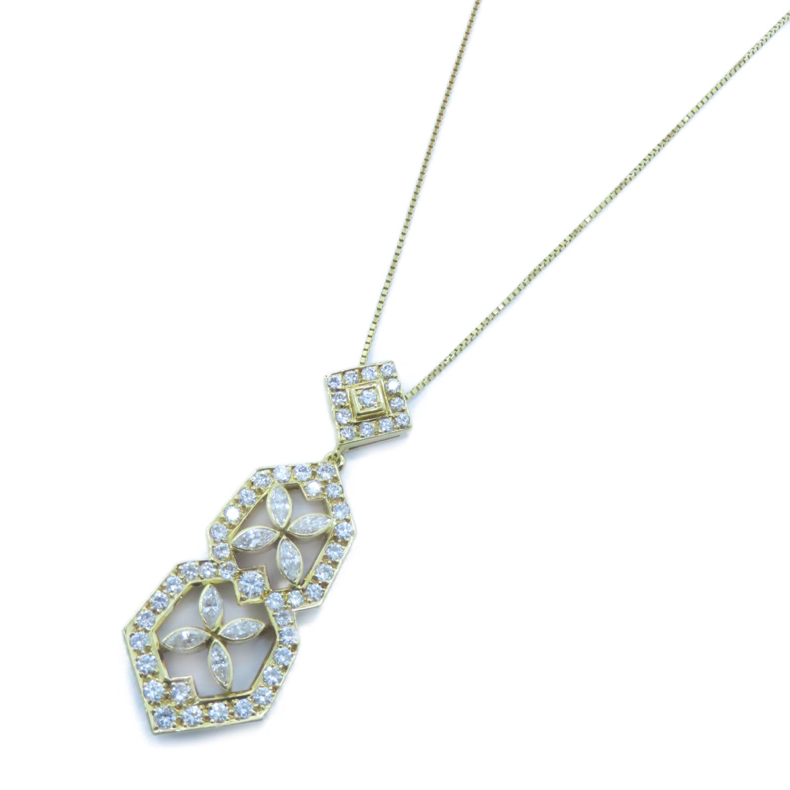JEWELRY 18K黃金Diamond Necklace 2.86ct鑚石項鍊