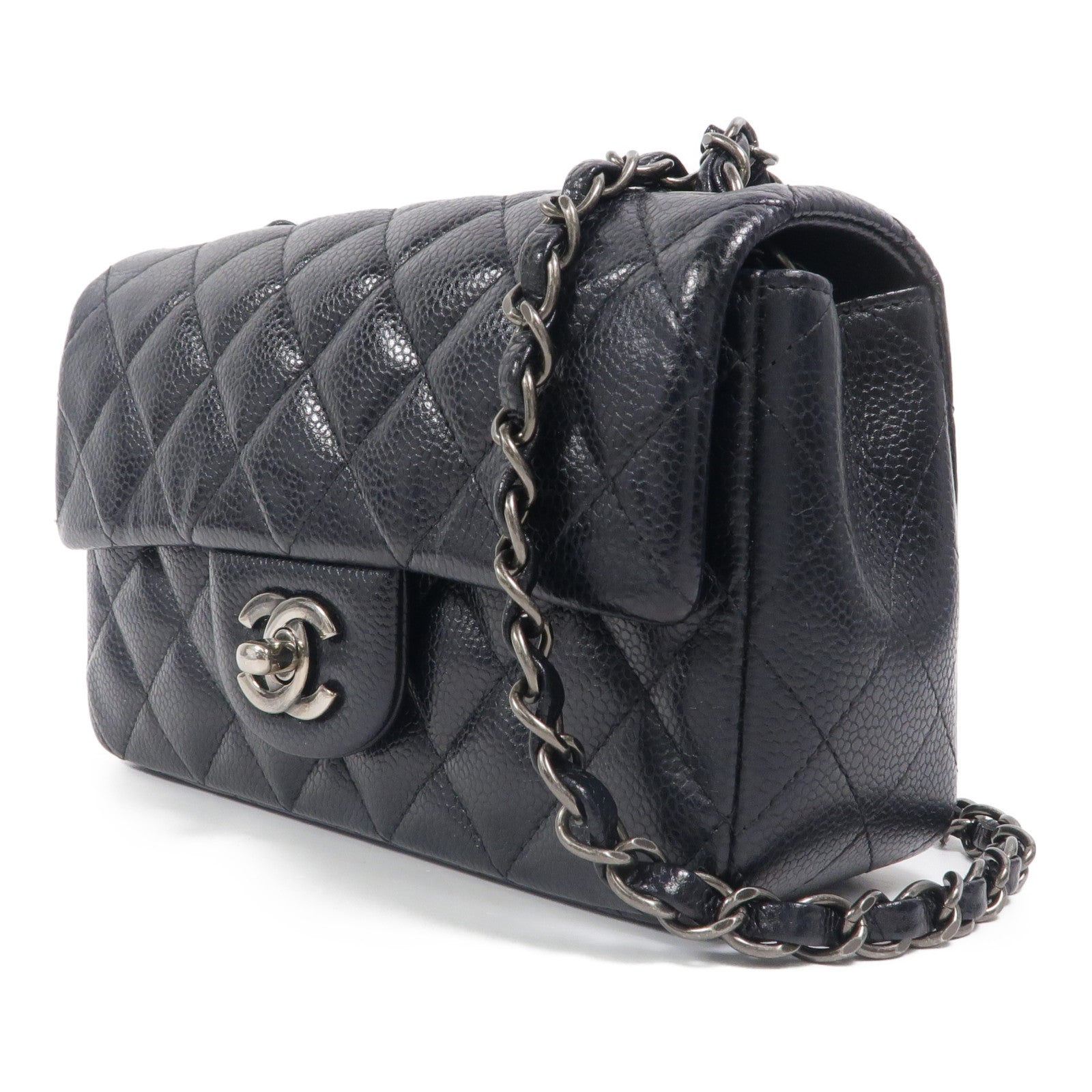 CHANEL 牛皮皮革Mini Classic 20鏈帶肩背袋