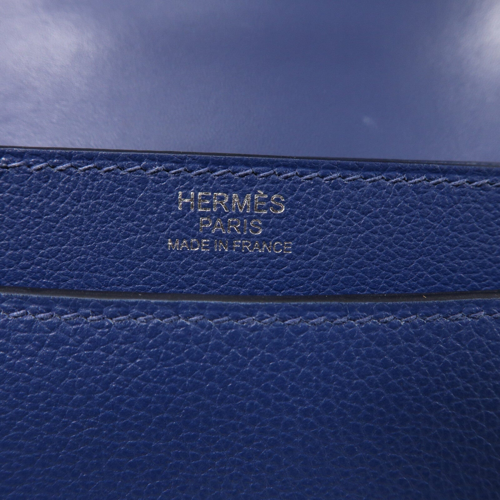 HERMES Evercolor皮革2002肩背袋Bleu Brighton