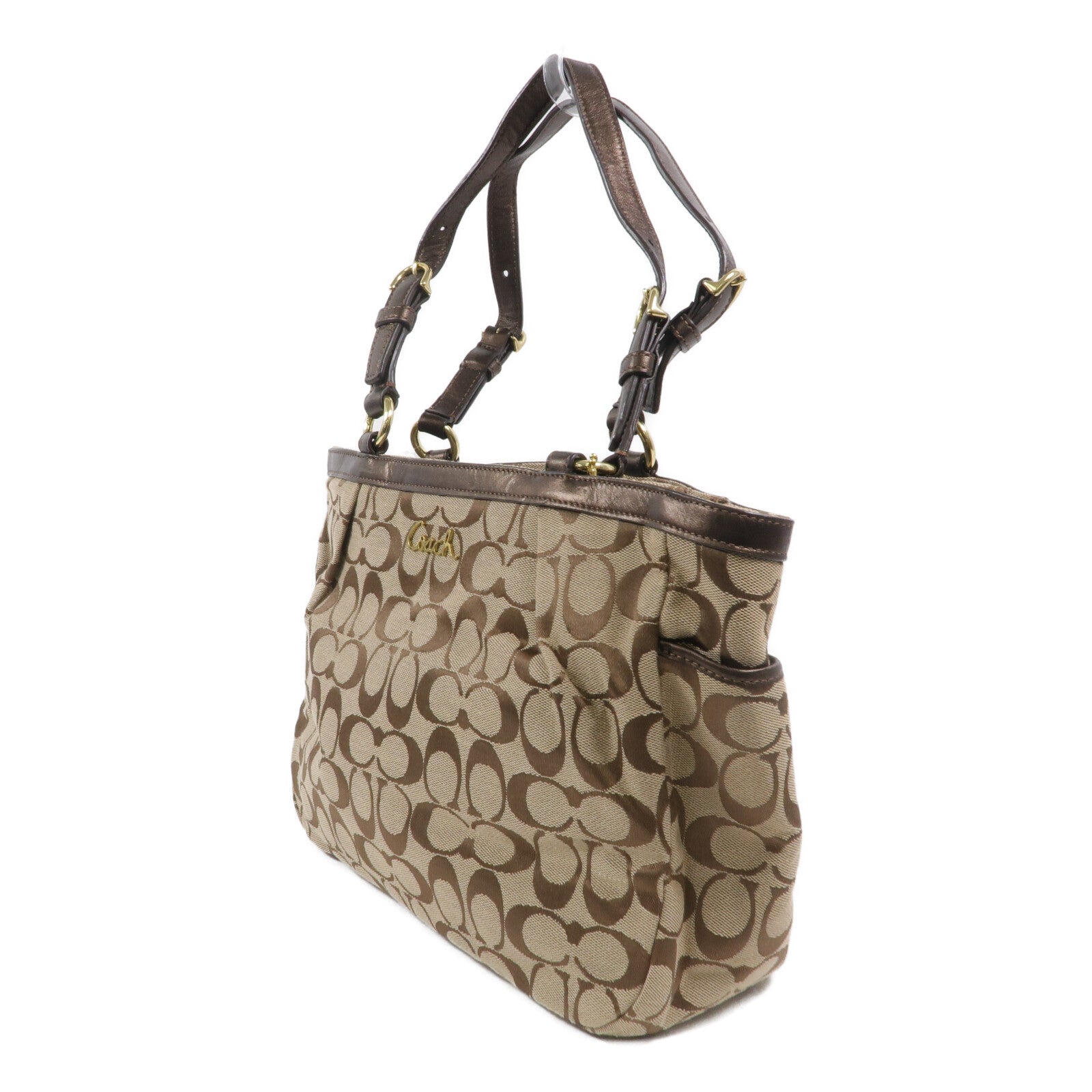 COACH 帆布Shoulder Tote肩背袋