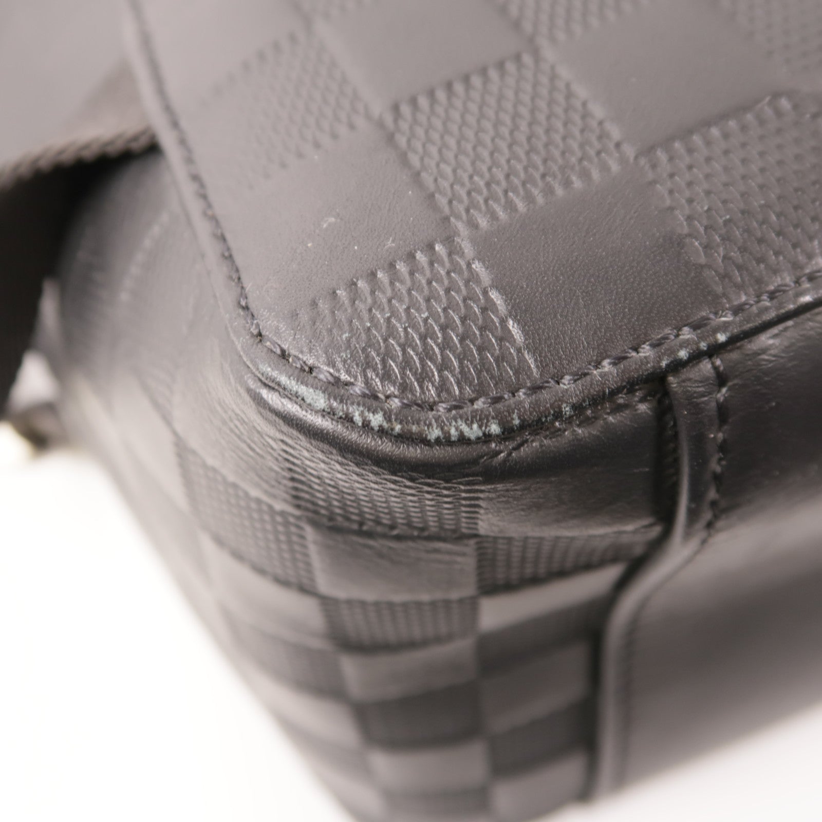 LOUIS VUITTON Damier Infini Avenue Backpack銀扣背包