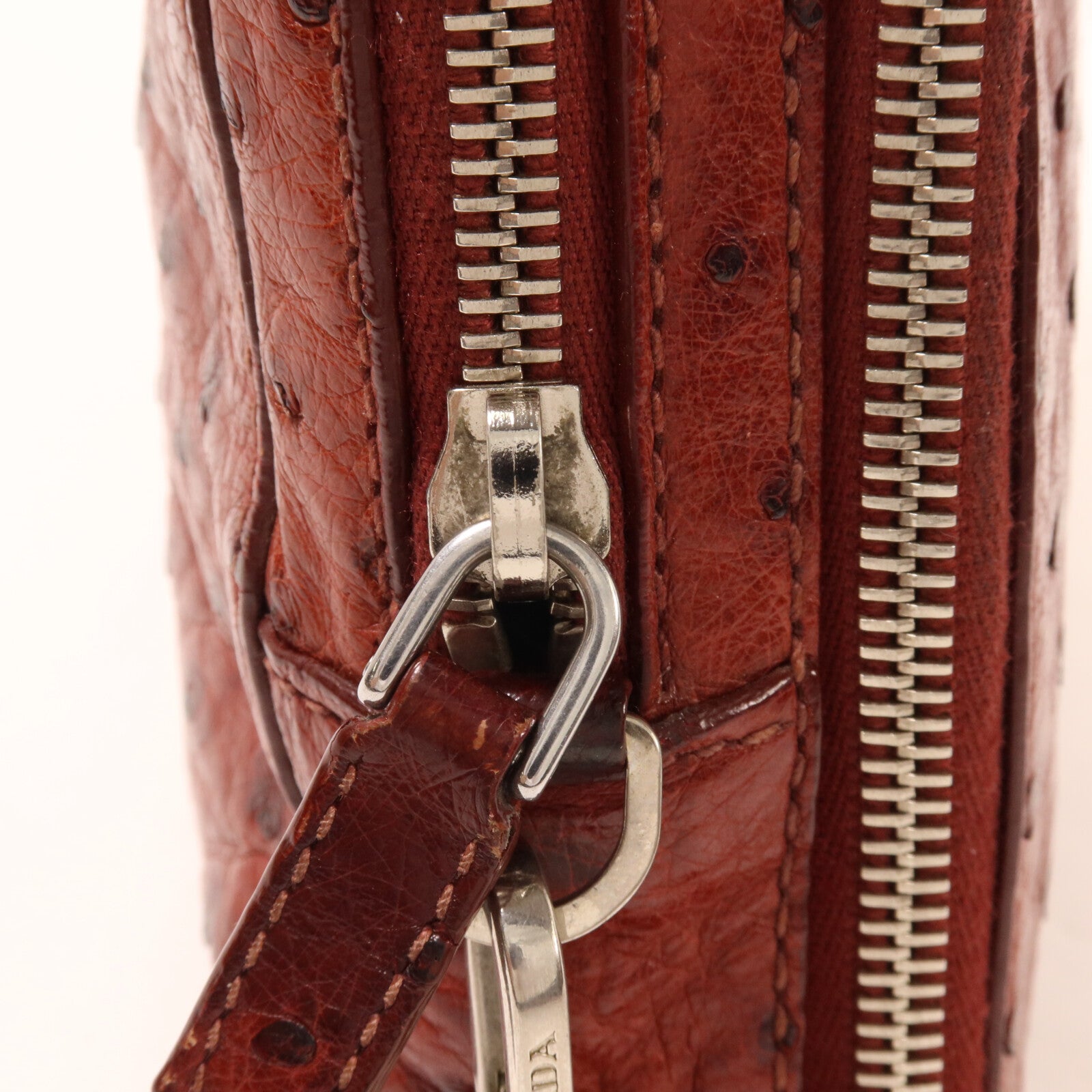PRADA 鴕鳥皮革Clutch Bag手拿包