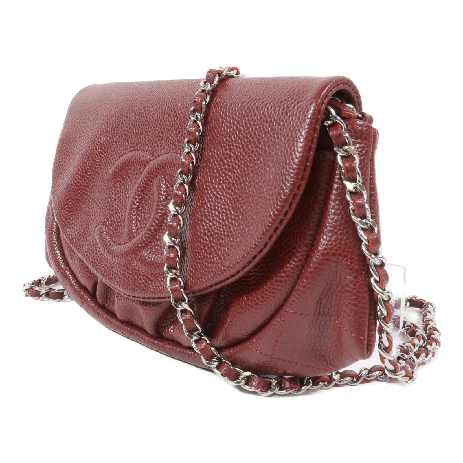 CHANEL 牛皮皮革Shoulder Bag鏈帶肩背袋