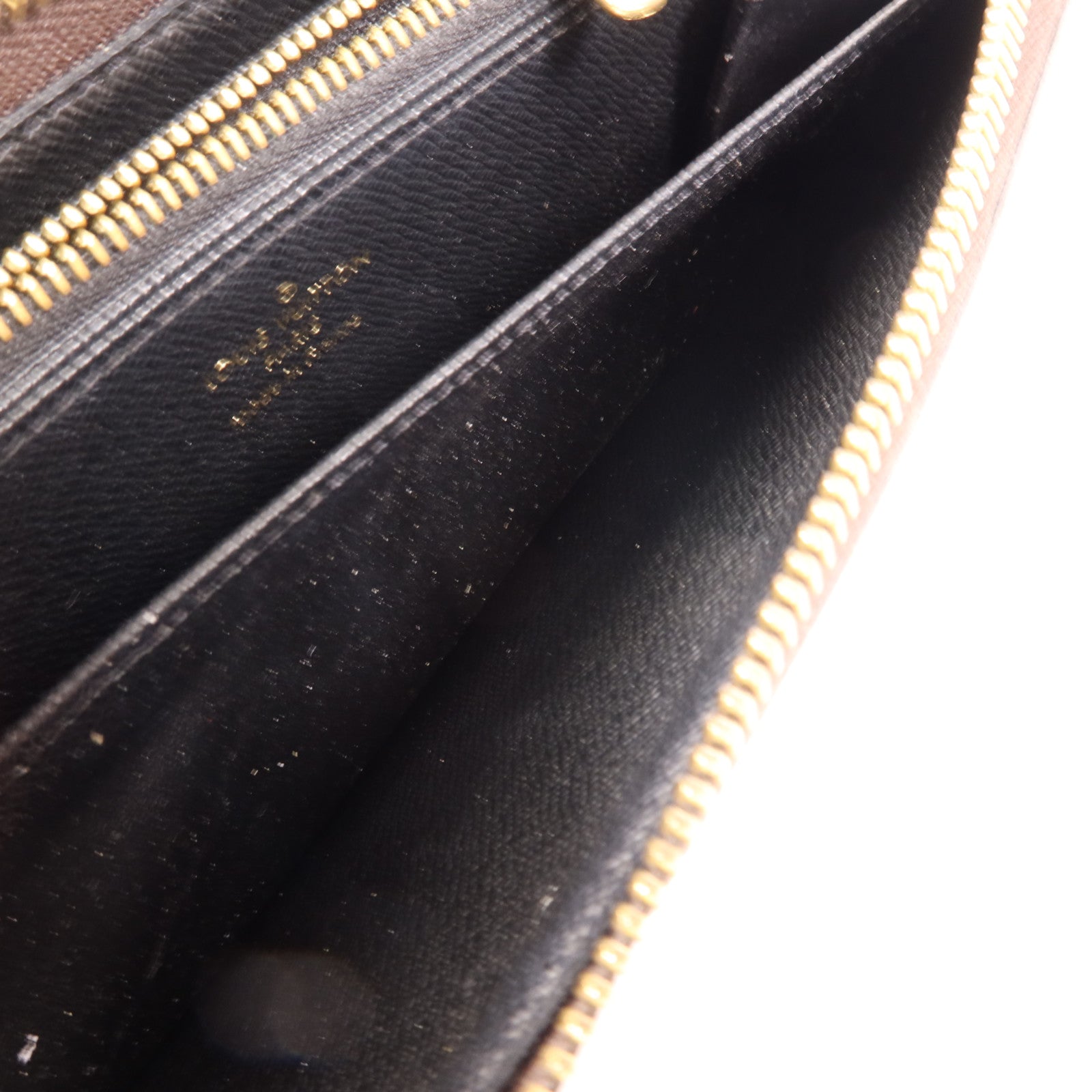 LOUIS VUITTON Monogram Giant Reverse Zippy Wallet金扣長錢包