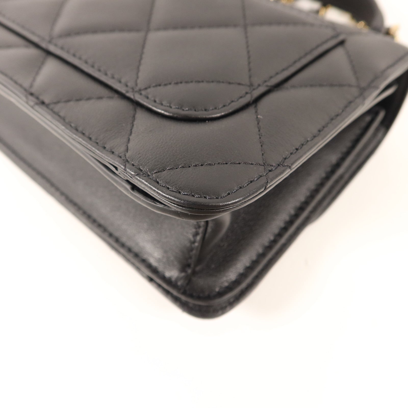 CHANEL 牛皮皮革Co Co Lady Flap Bag金扣手挽肩背兩用袋
