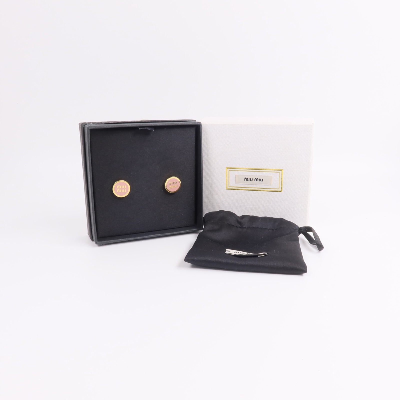 Miu Miu 金屬/琺瑯Enameled Metal Earrings耳環