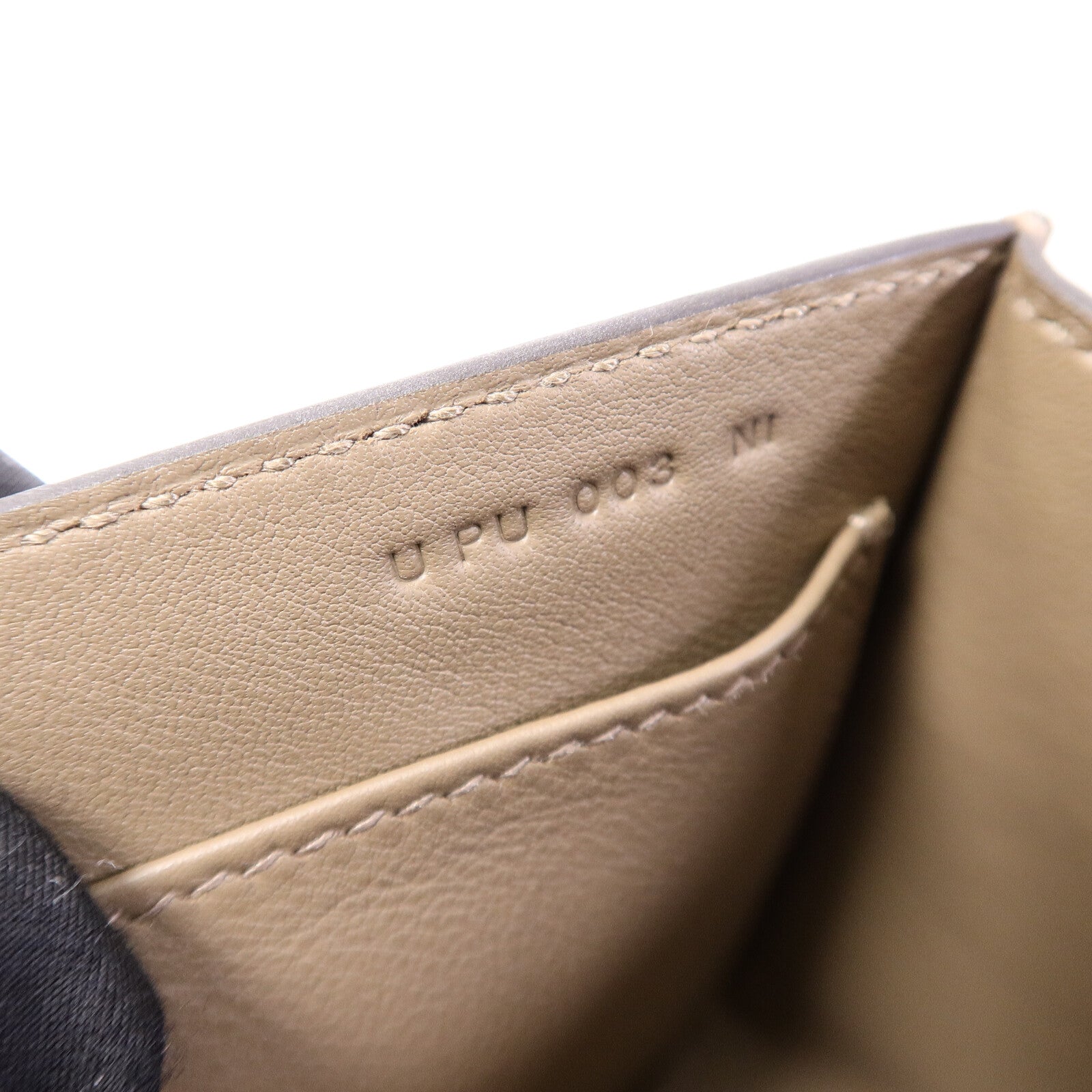 HERMES Chevre皮革Geta肩背袋Etoupe