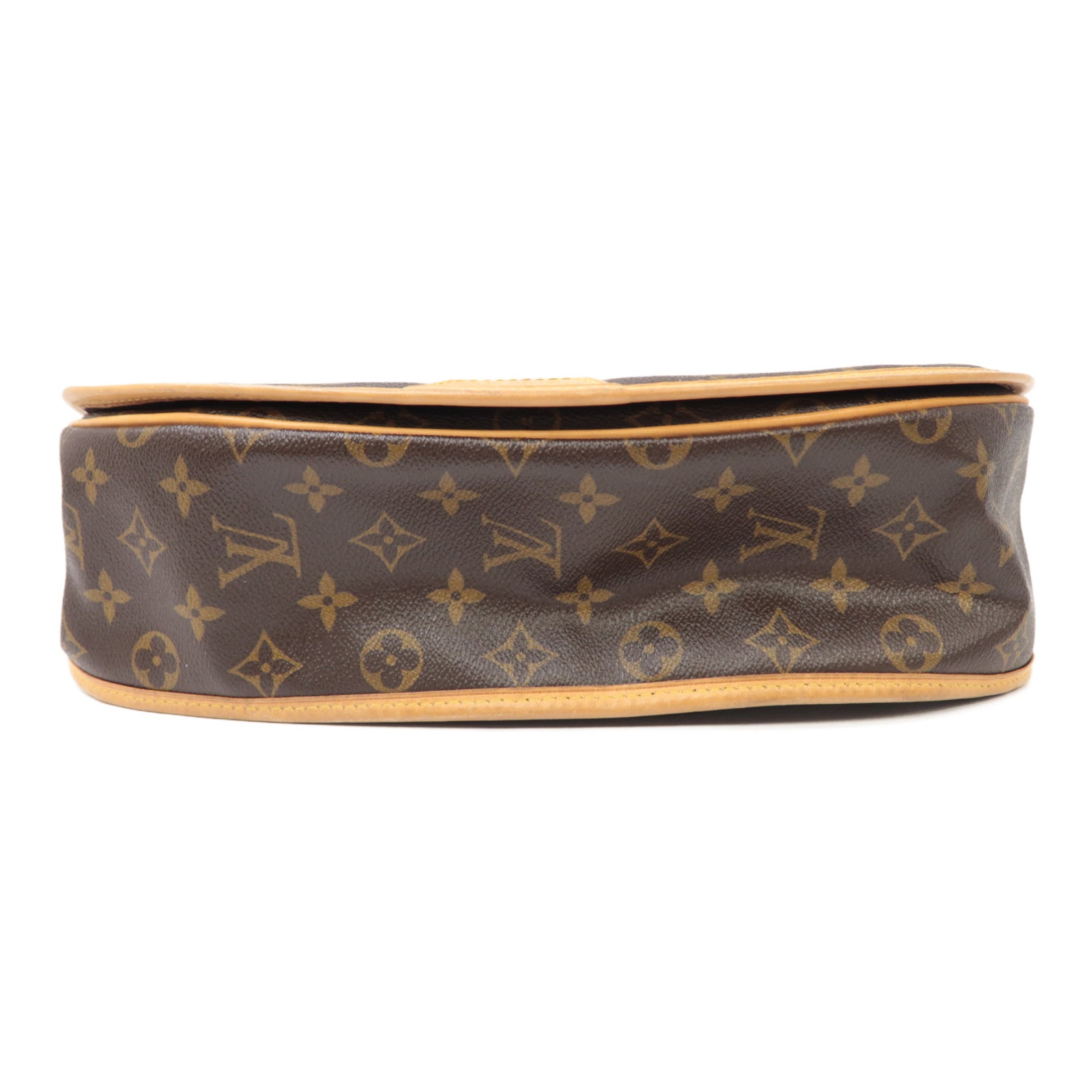 LOUIS VUITTON Monogram Menilmontant MM金扣肩背袋啡色