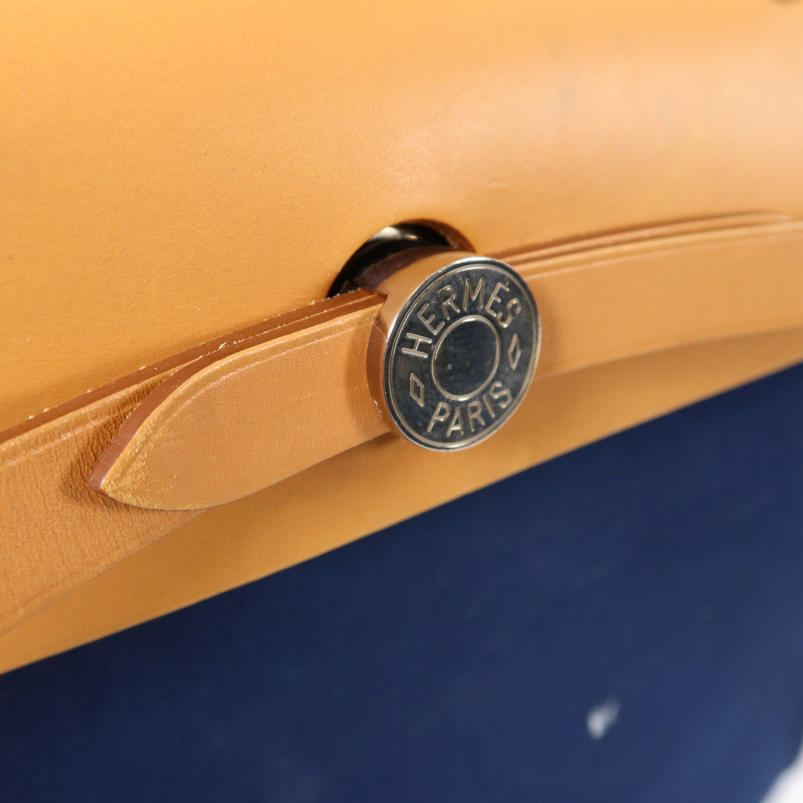 HERMES 帆布Herbag PM手挽肩背兩用袋Blue