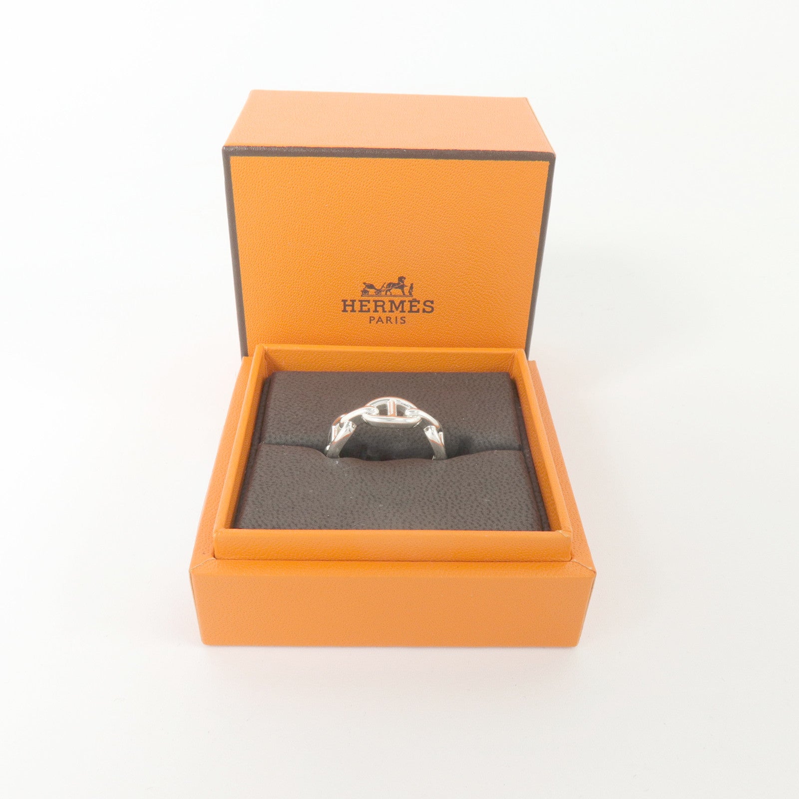 HERMES 925純銀Chaine D'Ancre Ring戒指