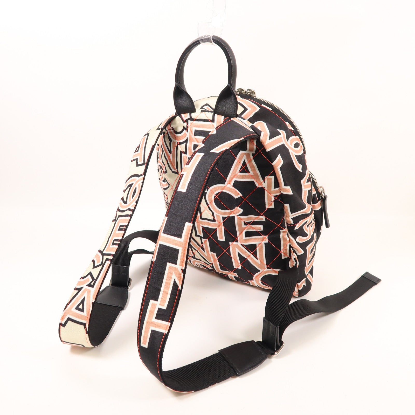 CHANEL 尼龍Backpack銀扣背包