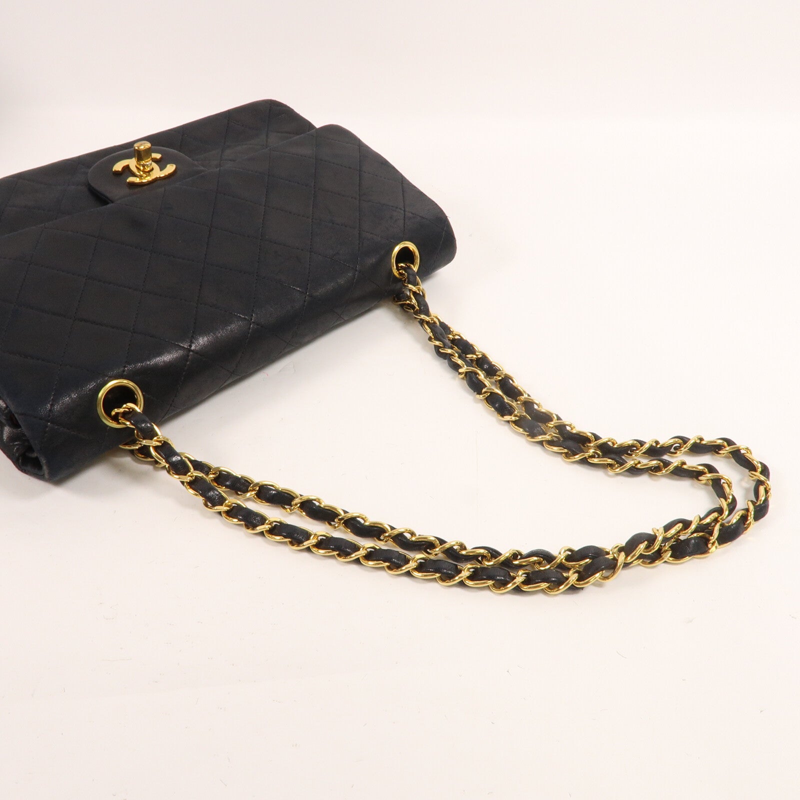 CHANEL 牛皮皮革Vintage Shoulder Bag鏈帶肩背袋