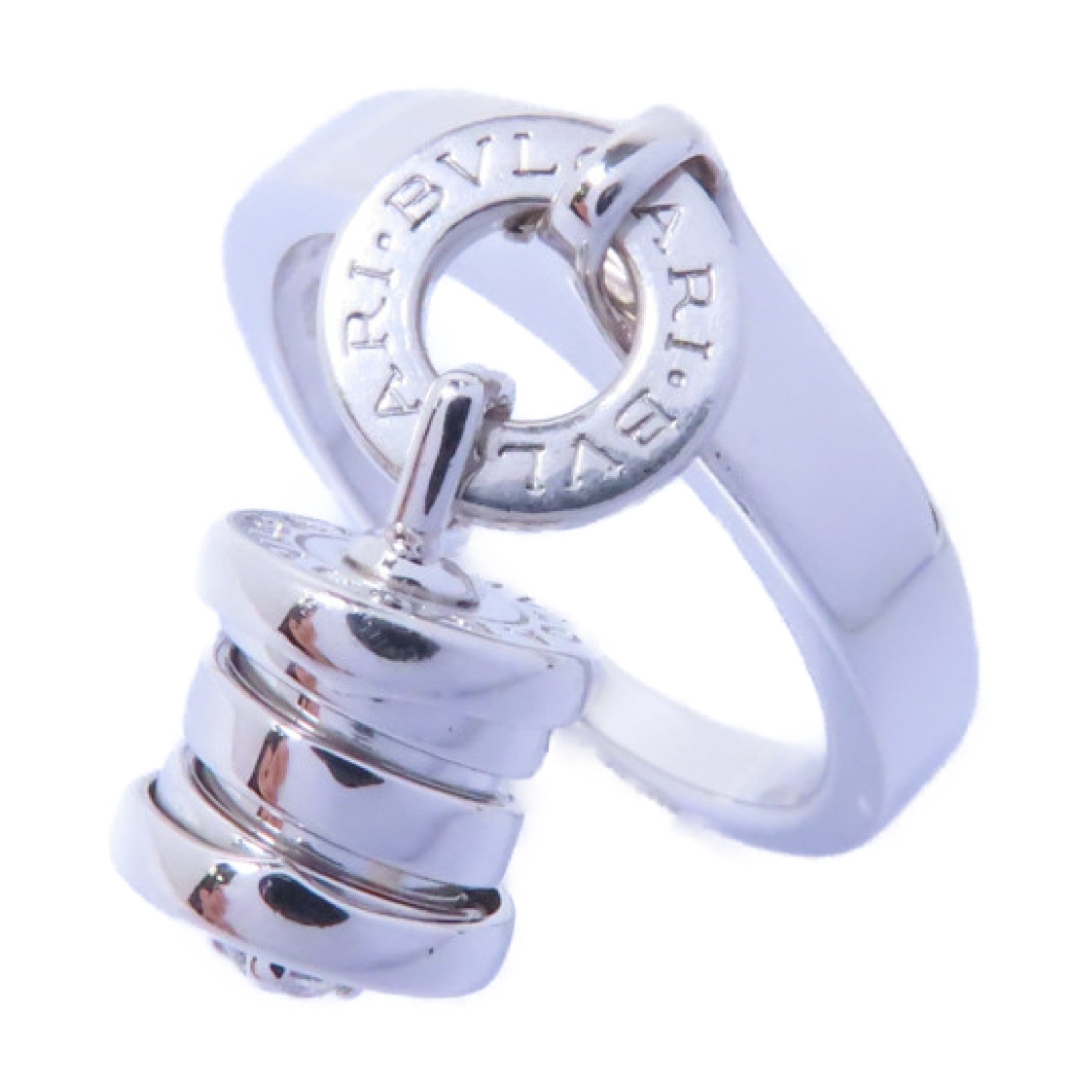 BVLGARI 【激減優惠】18K白金Element Diamond Ring戒指US#6