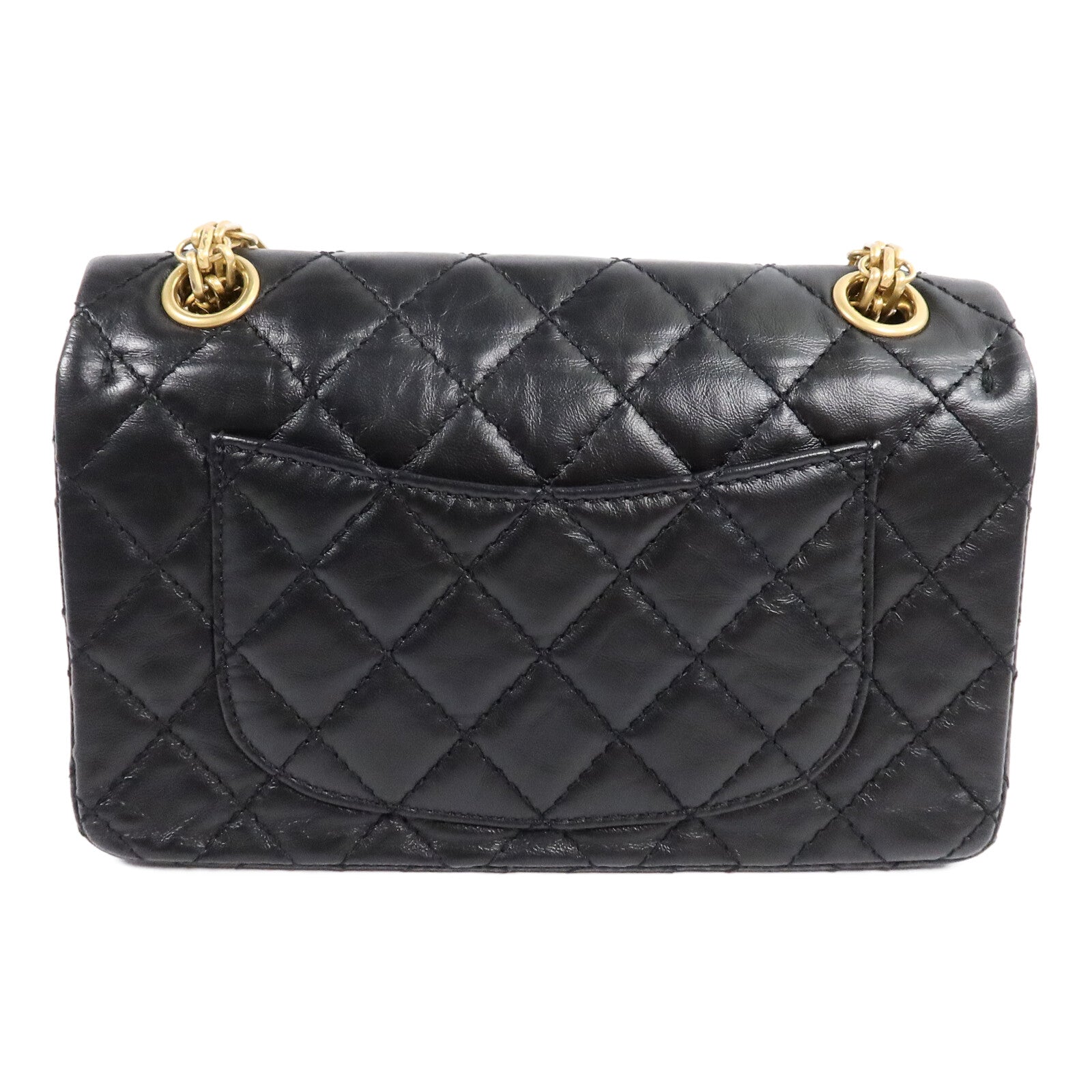 CHANEL 牛皮皮革2.55 Mini鏈帶肩背袋