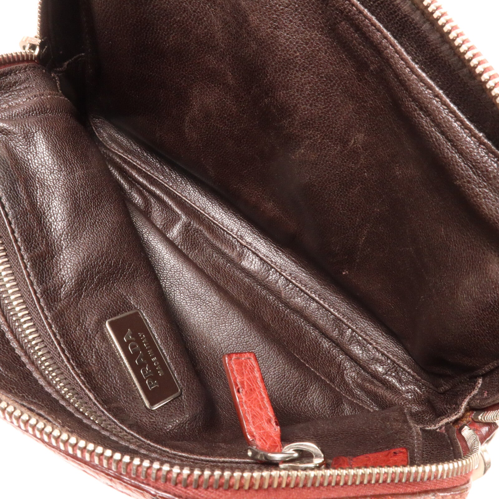 PRADA 鴕鳥皮革Clutch Bag手拿包