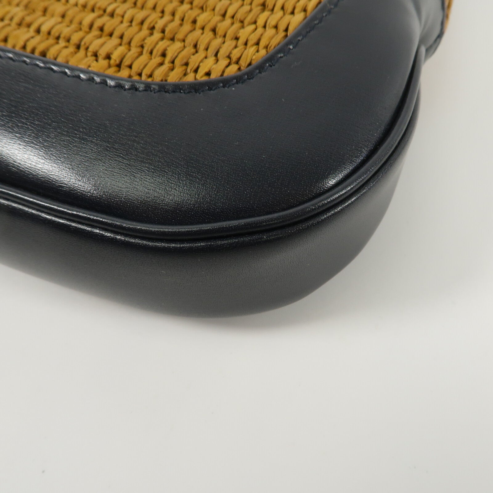 GUCCI Raffia/牛皮皮革Jackie 1961 Small肩背袋