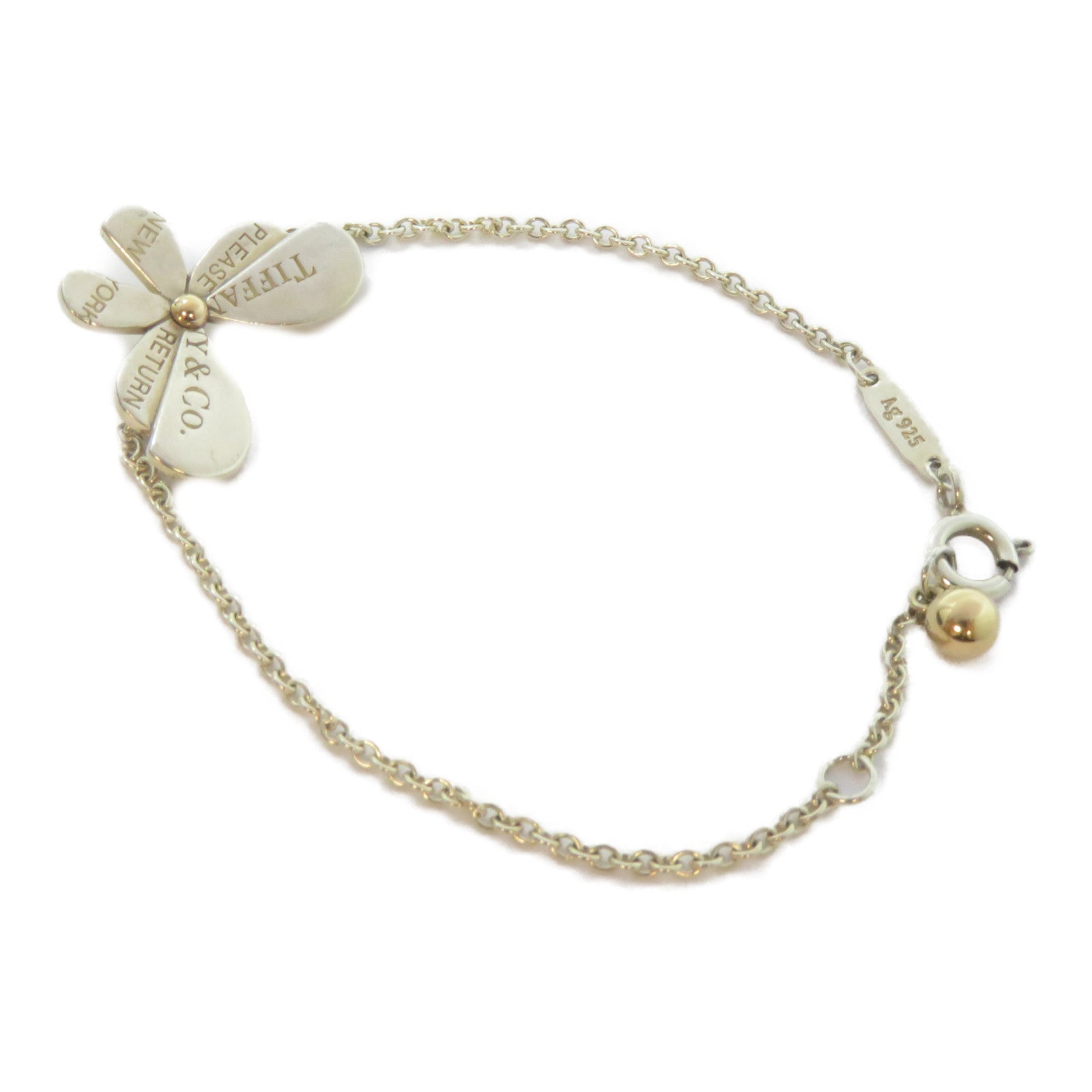 TIFFANY＆CO 925純銀Butterfly Bracelet手鏈