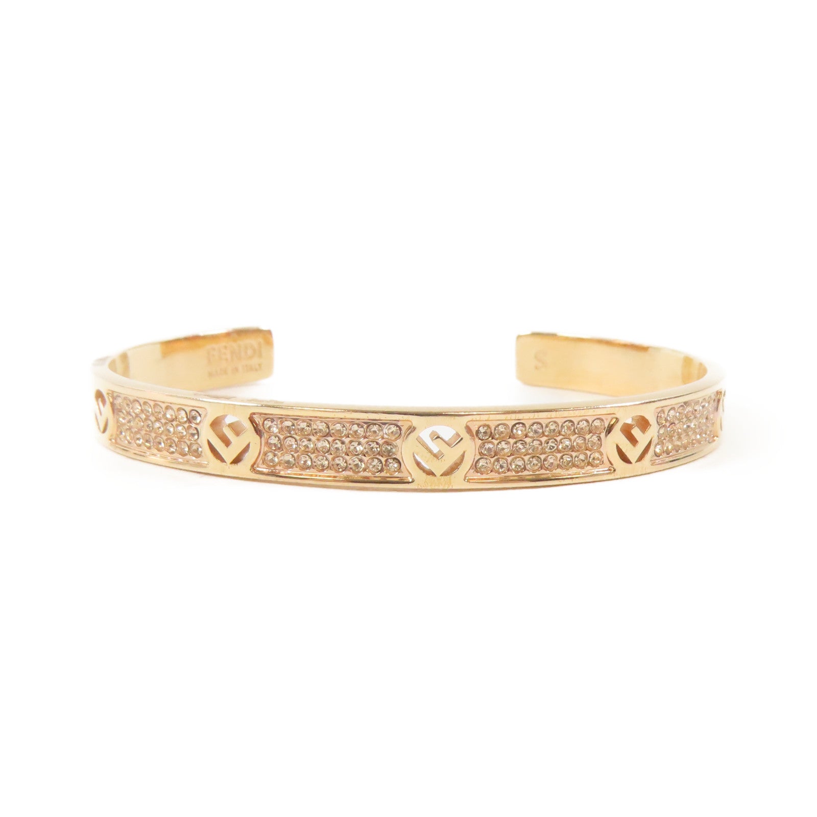 FENDI 金屬Bangle手鐲金色#15.5cm