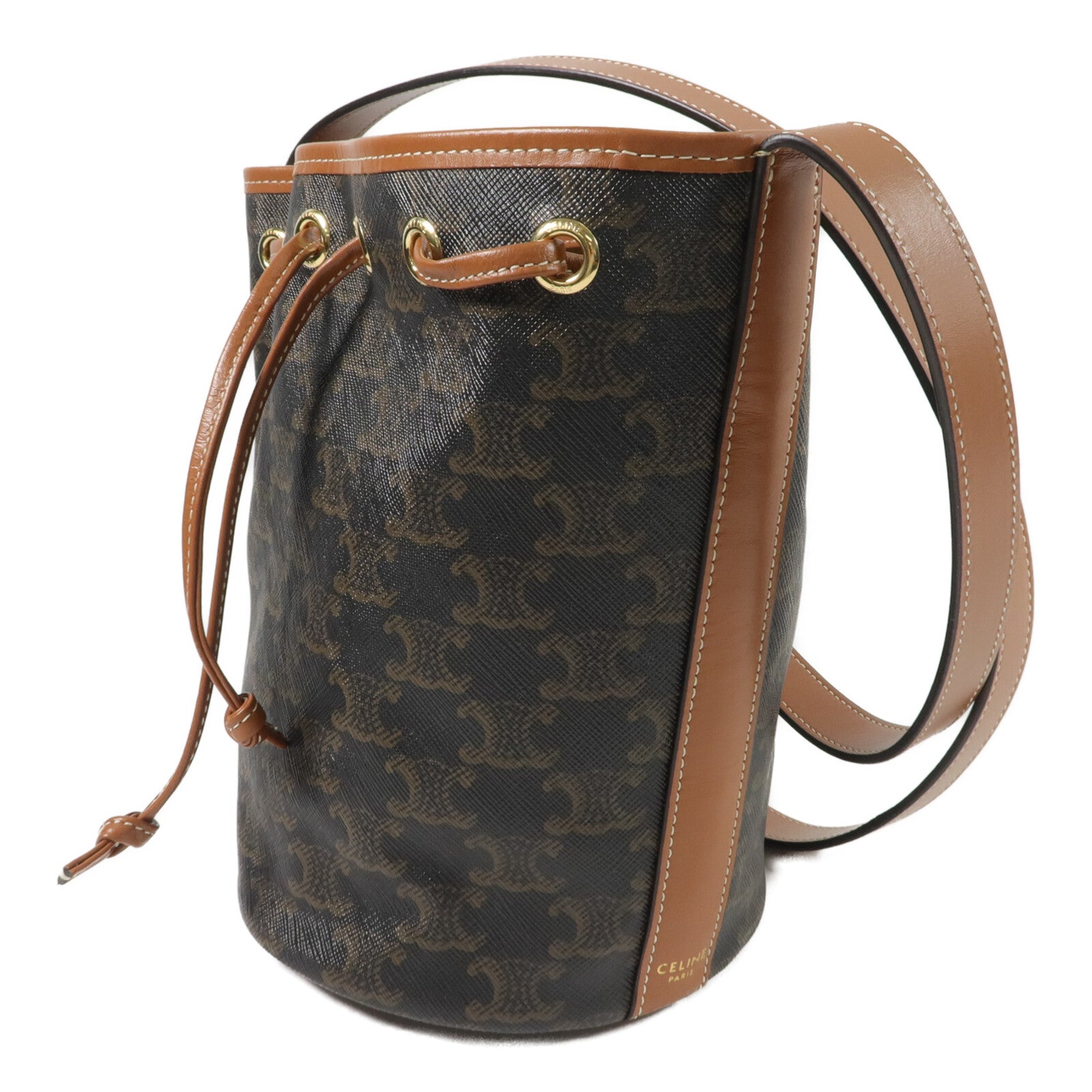 CELINE 塗層帆布Small Drawstring Bag肩背袋