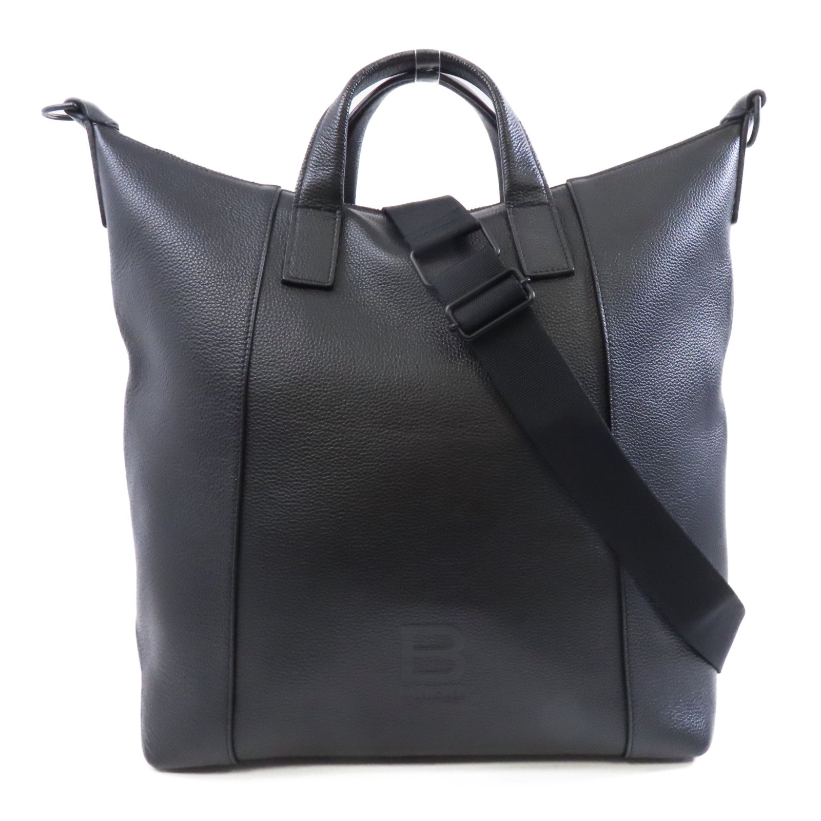 BALENCIAGA 牛皮皮革2 Way Shoulder手挽肩背兩用袋黑色