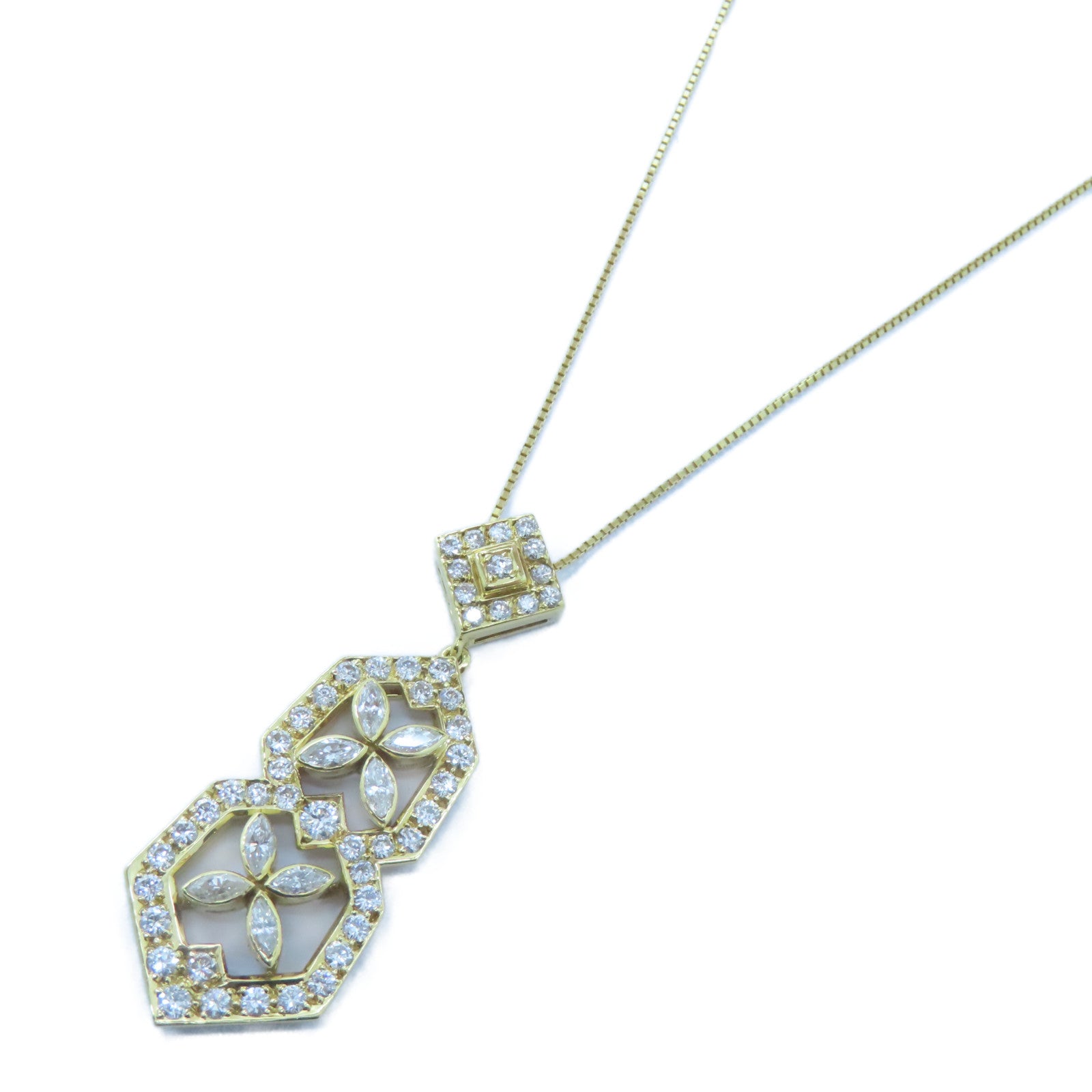 JEWELRY 18K黃金Diamond Necklace 2.86ct鑚石項鍊