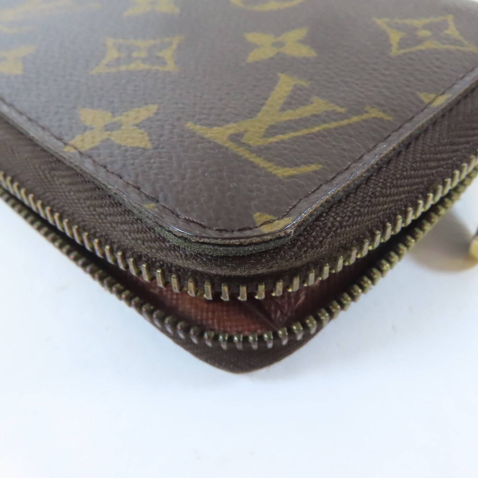LOUIS VUITTON Monogram Zippy Wallet金扣長錢包啡色