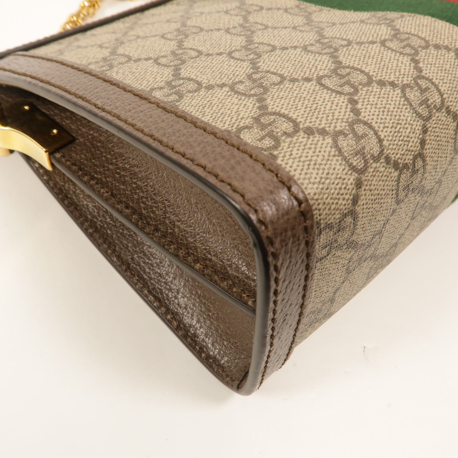 GUCCI 塗層帆布Ophidia GG Small鏈帶肩背袋
