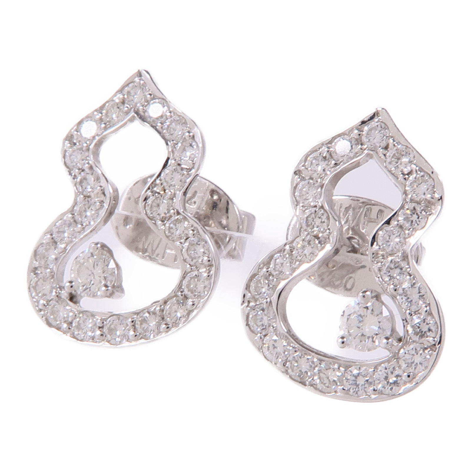 JEWELRY 18K白金Diamond Earrings鑽石耳環