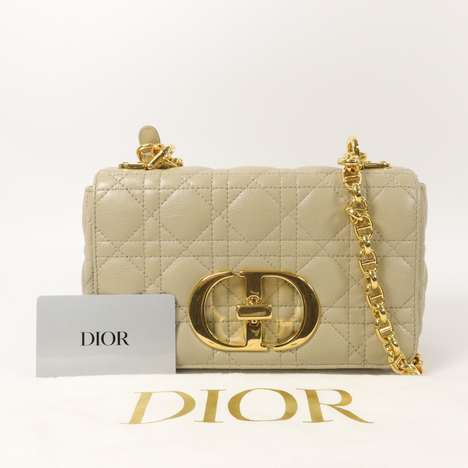 Dior 牛皮皮革Caro Small鏈帶肩背袋