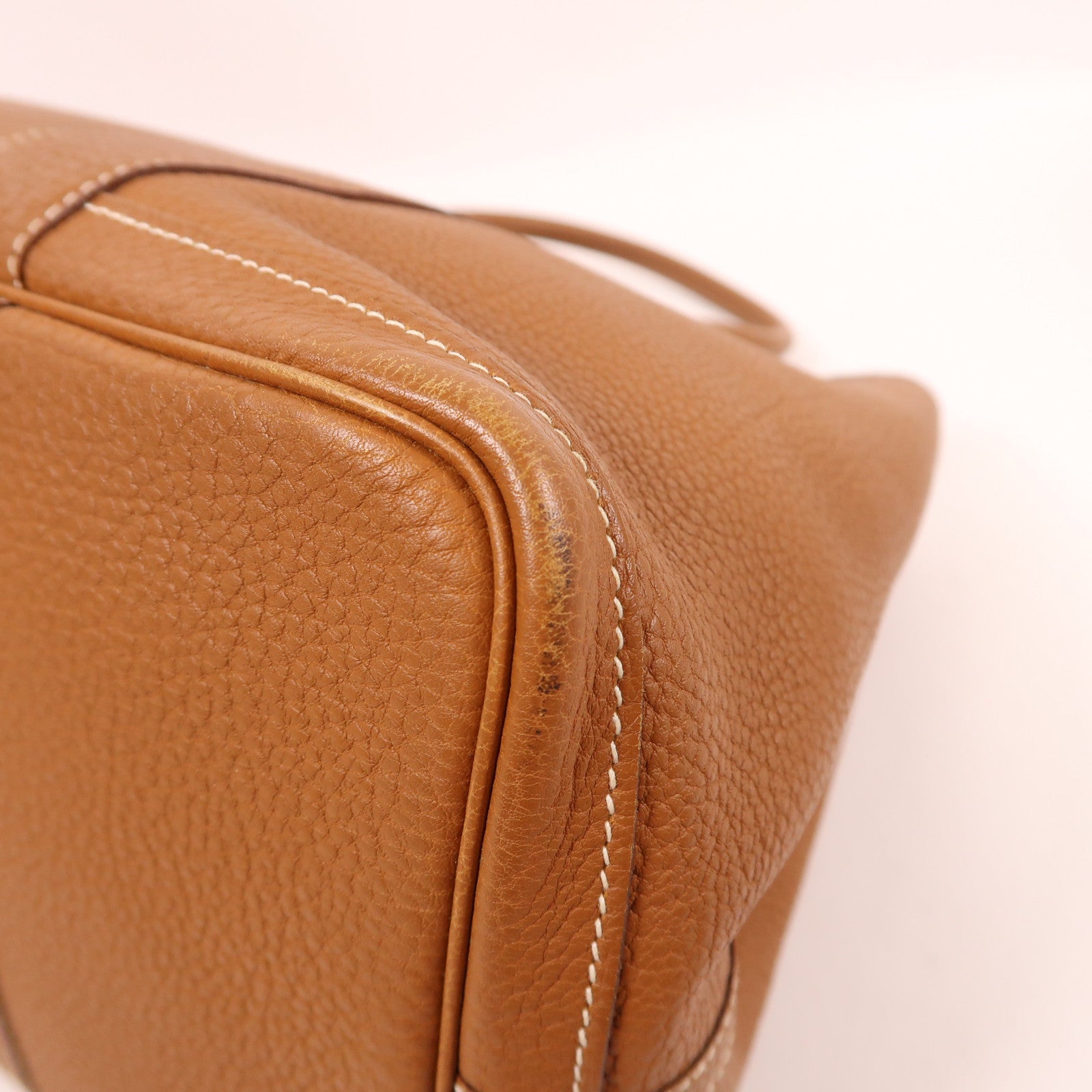HERMES Negonda皮革Garden Party PM銀扣手挽袋