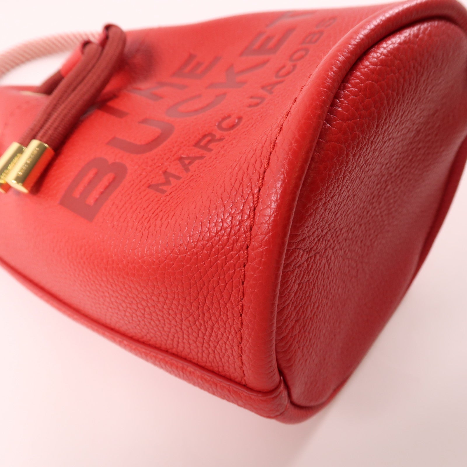 MARC JACOBS 牛皮皮革2 Way Shoulder金扣手挽肩背兩用袋紅色