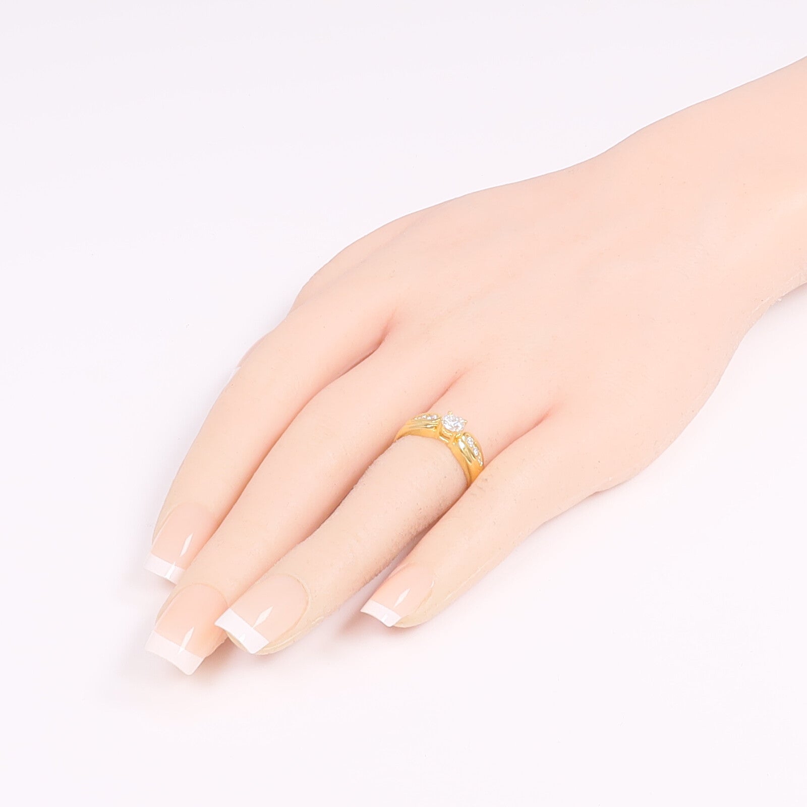JEWELRY 【激減優惠】18K黃金Diamond Ring鑽石戒指US#6