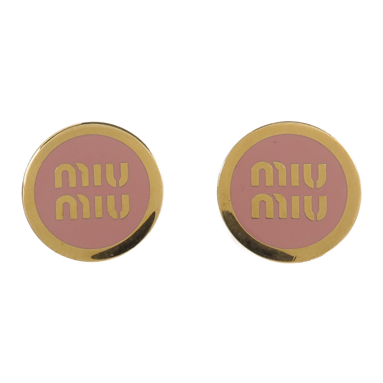Miu Miu 金屬/琺瑯Enameled Metal Earrings耳環