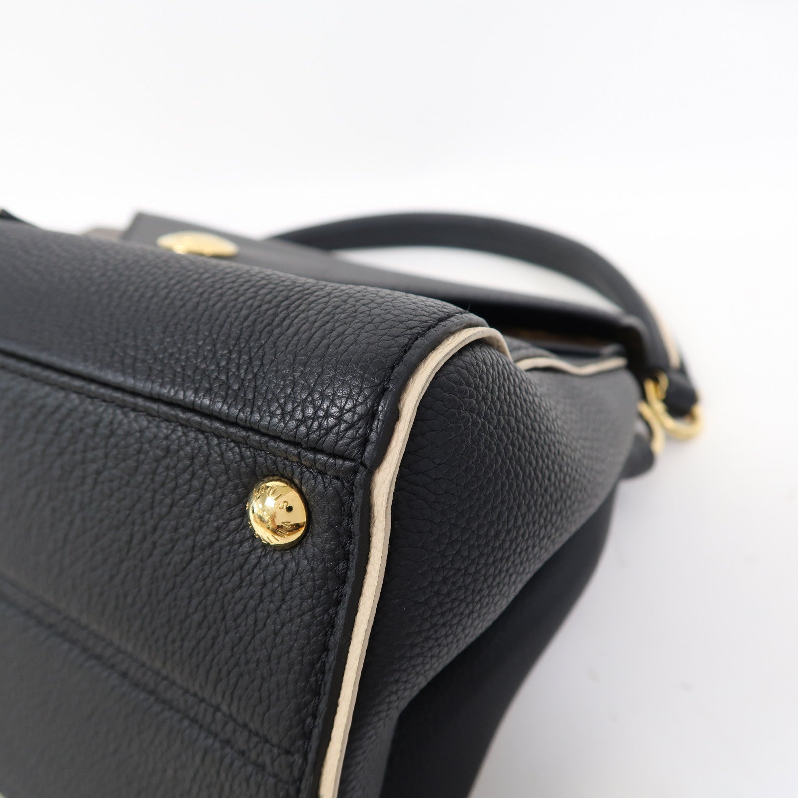 LOUIS VUITTON 【激減優惠】Monogram Double V金扣手挽肩背兩用袋黑色/啡色
