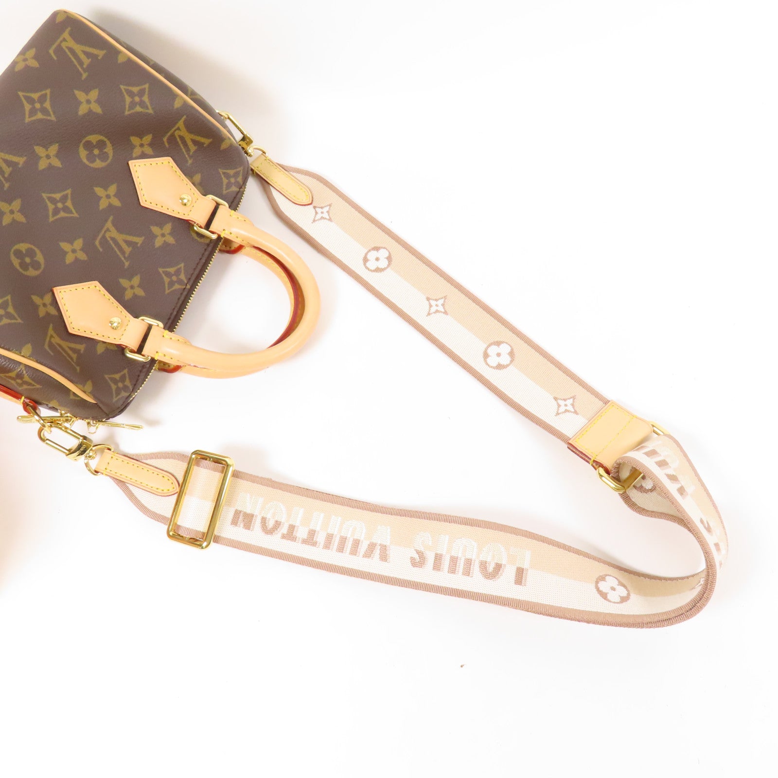 LOUIS VUITTON Monogram Speedy Bandouliere 20金扣手挽肩背兩用袋