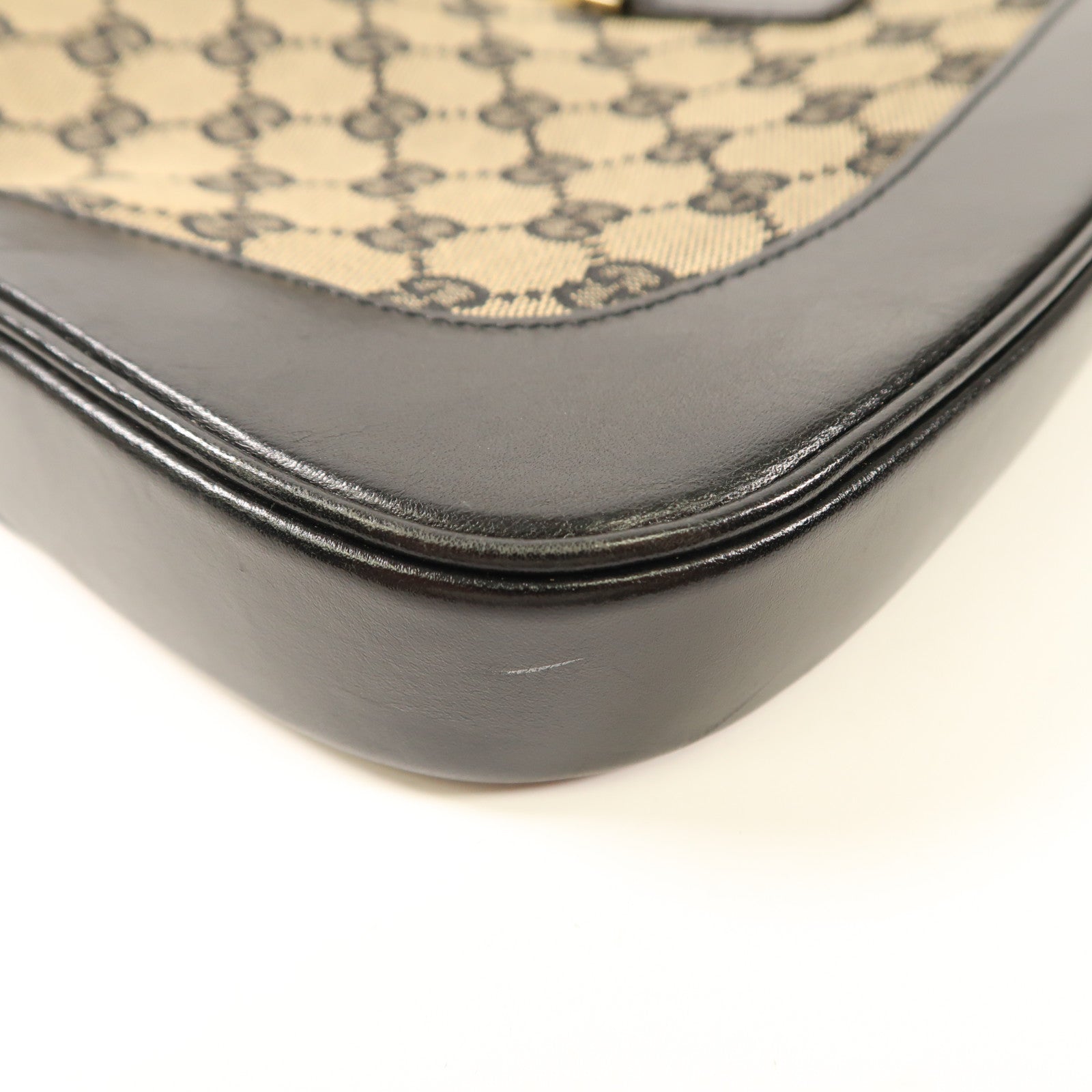 GUCCI 帆布Shoulder Bag金扣肩背袋