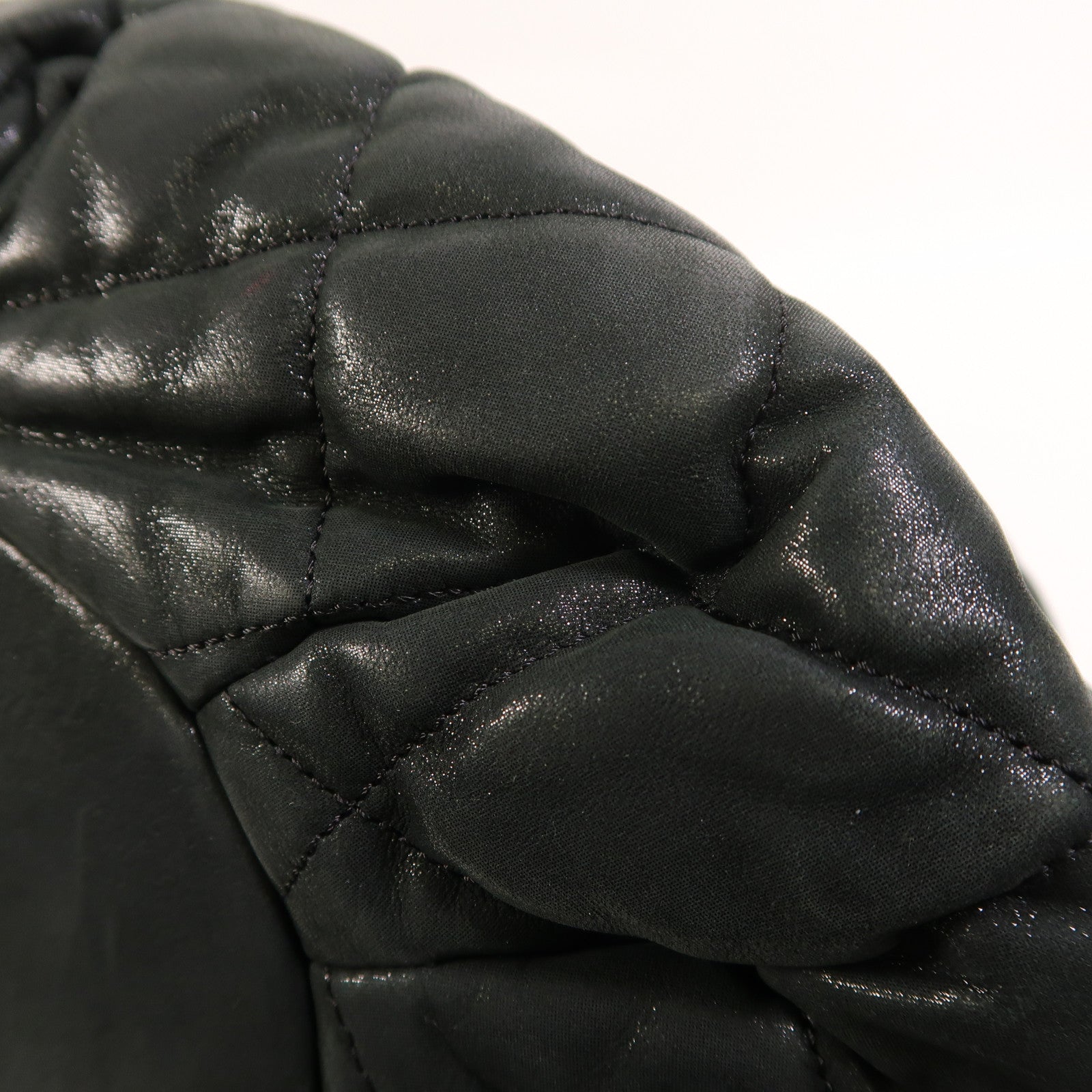 CHANEL 【激減優惠】牛皮皮革Chain Shoulder銀扣手挽肩背兩用袋