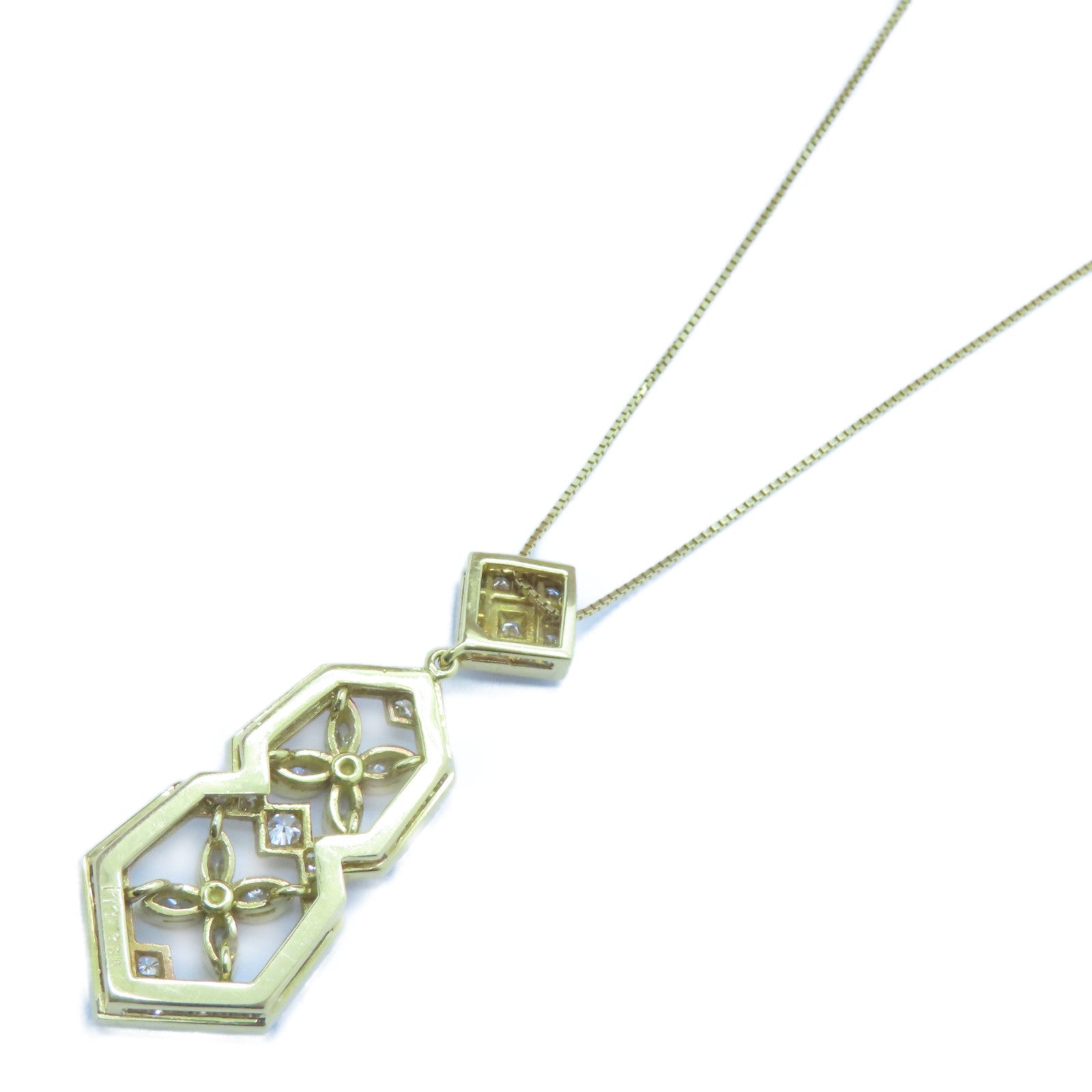 JEWELRY 18K黃金Diamond Necklace 2.86ct鑚石項鍊