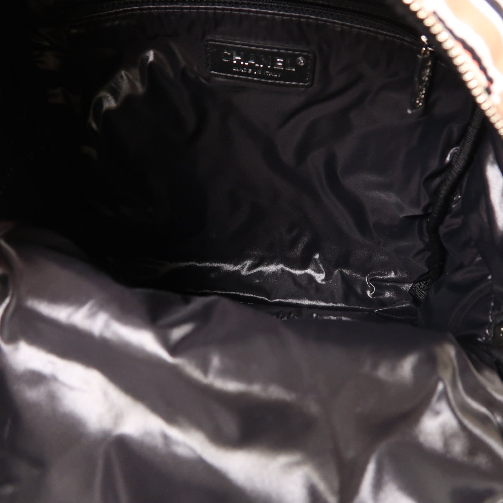 CHANEL 尼龍Backpack銀扣背包