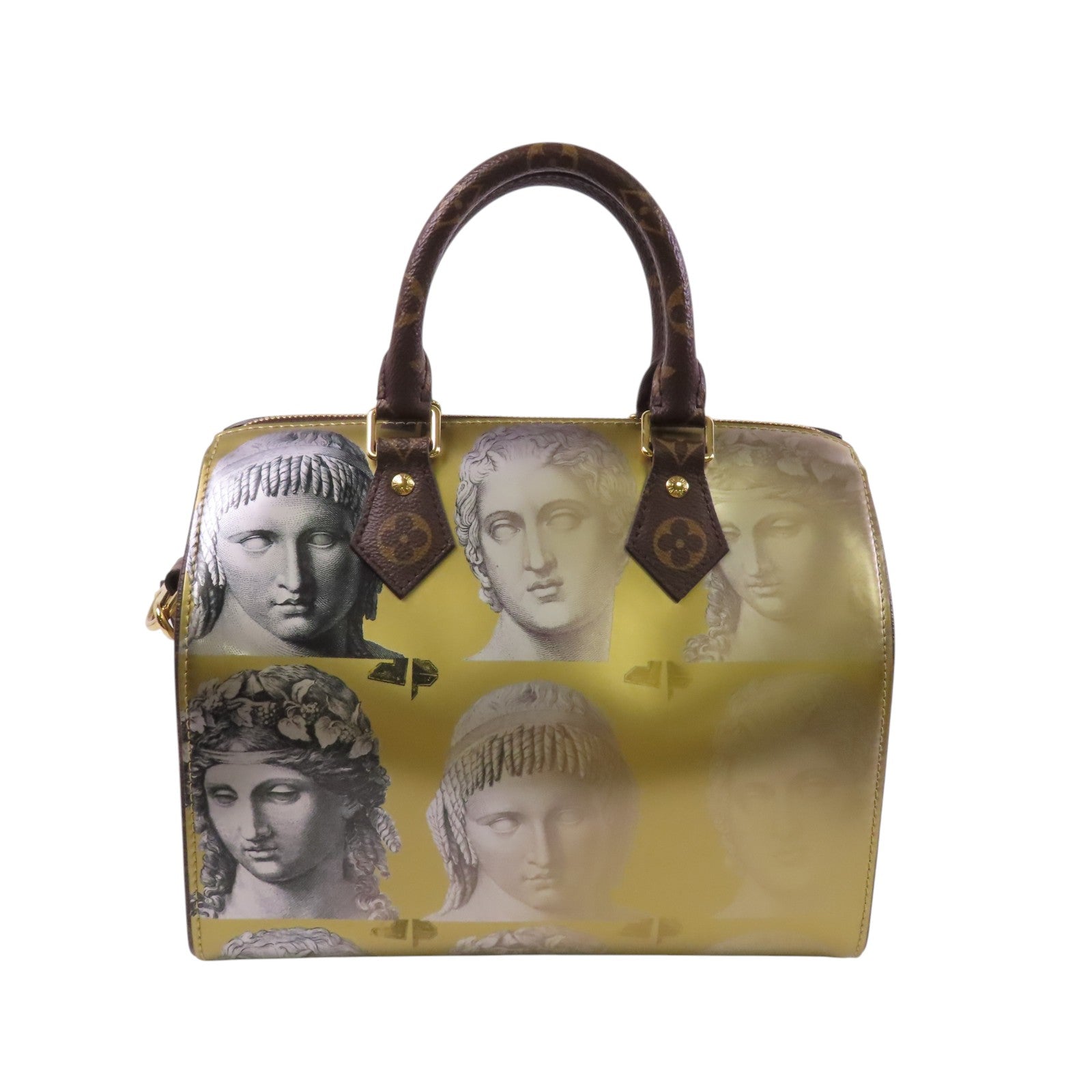 LOUIS VUITTON 塗層帆布Vuitton Fornasetti金扣手挽肩背兩用袋