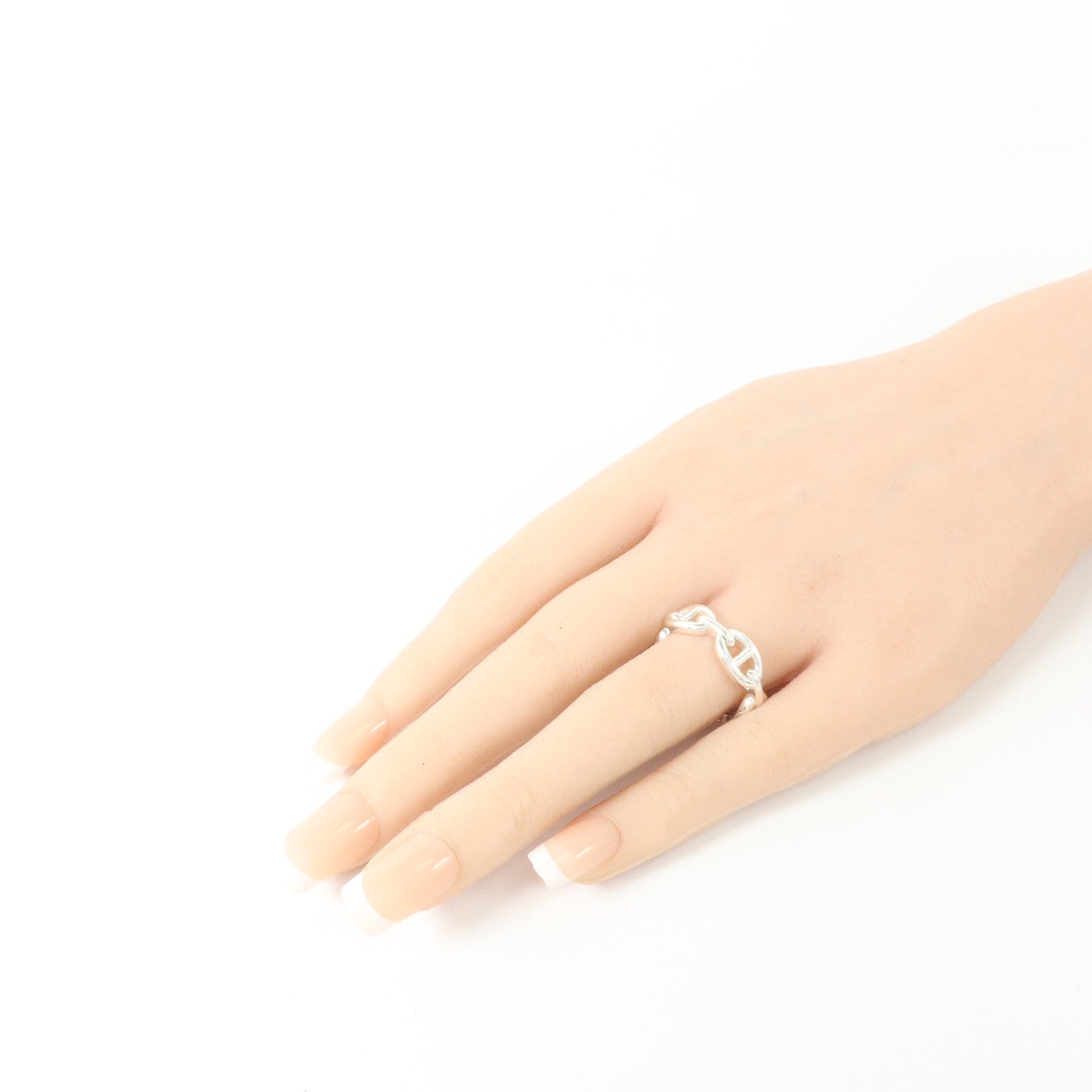 HERMES 925純銀Chaine D'Ancre Ring戒指