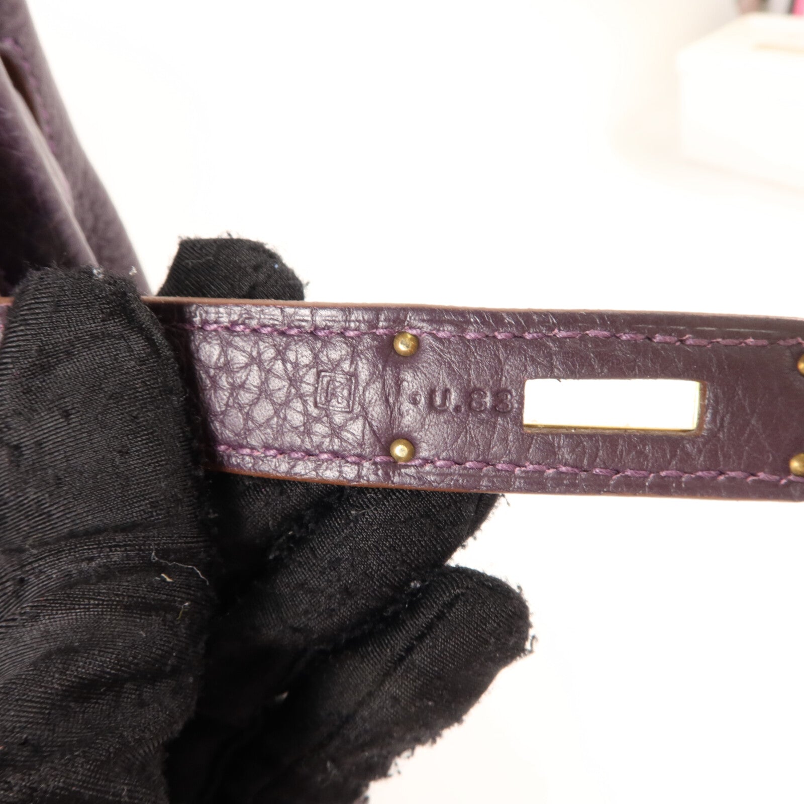 HERMES Togo皮革Birkin 35手挽袋Raisin