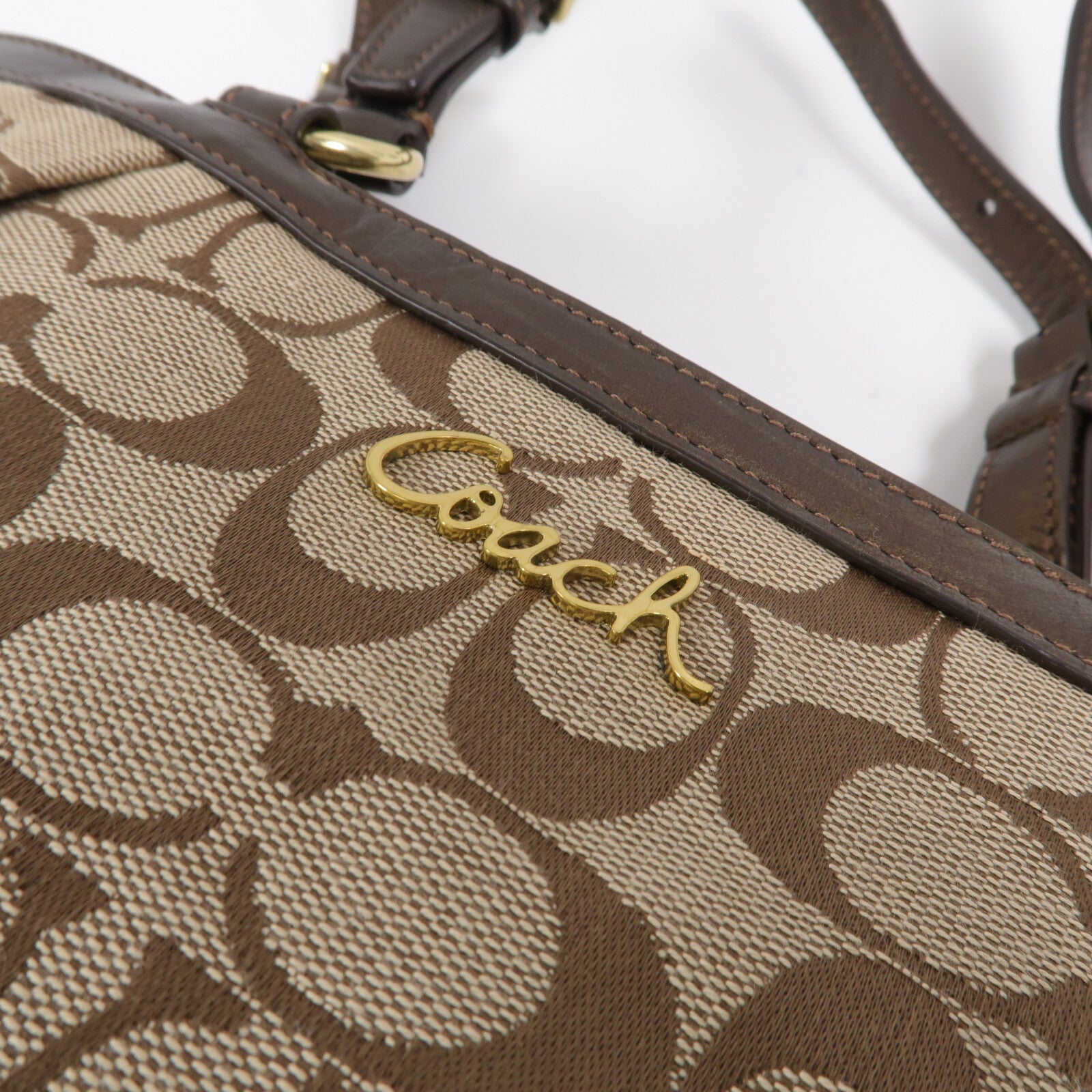 COACH 帆布Shoulder Tote肩背袋