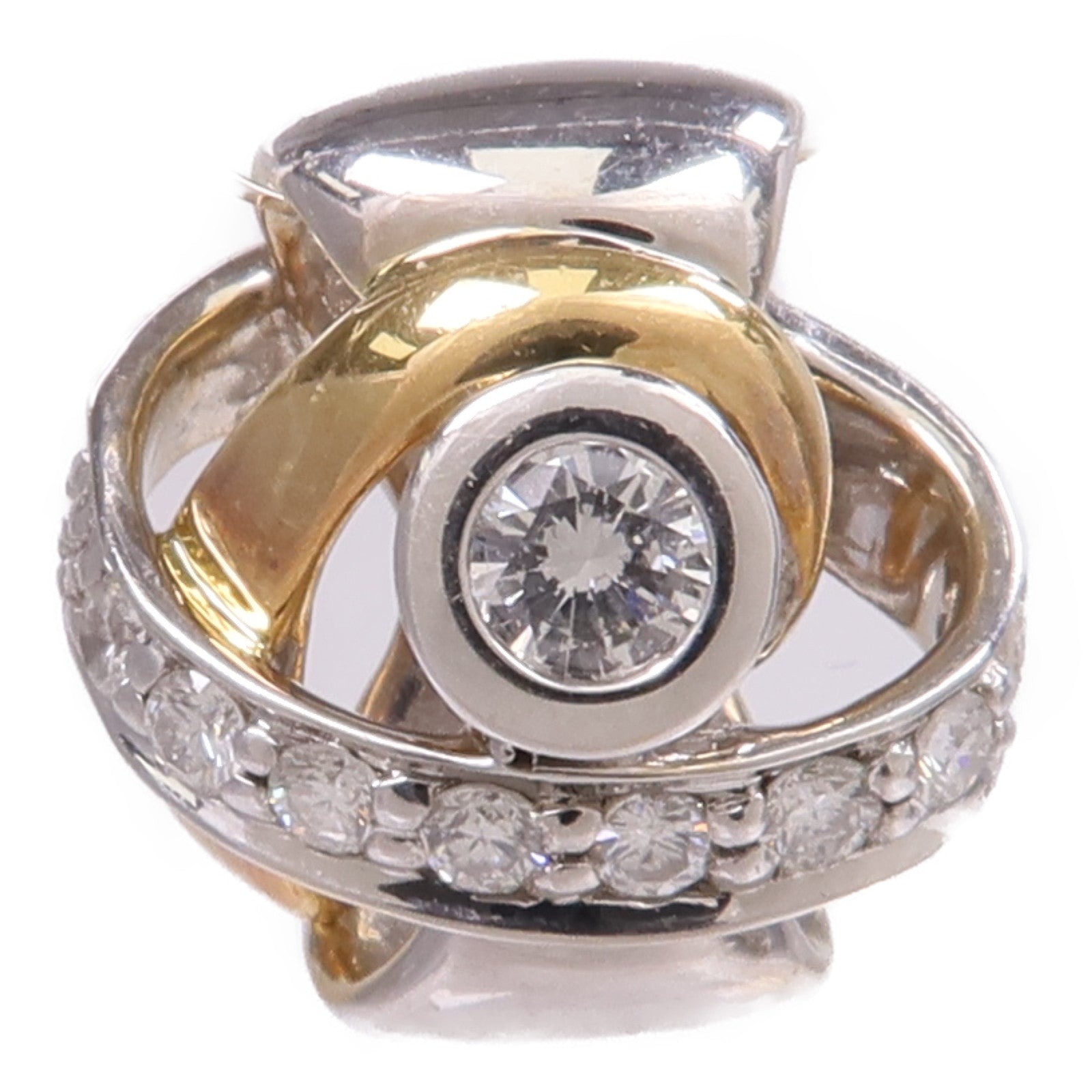 JEWELRY 18K黃金/白金Diamond Pendant Top鑽石吊墜