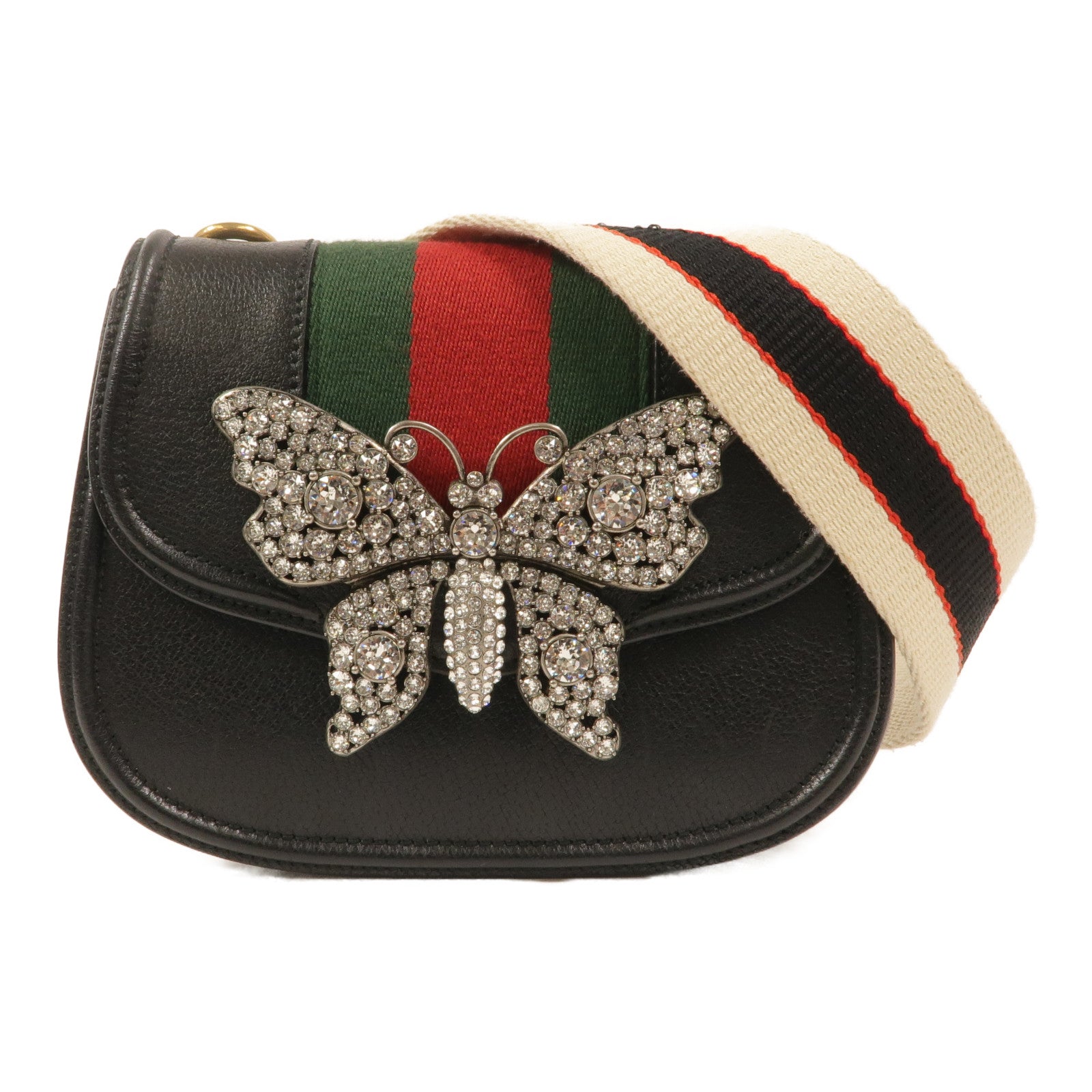 GUCCI 牛皮皮革Totem Butterfly Bag肩背袋