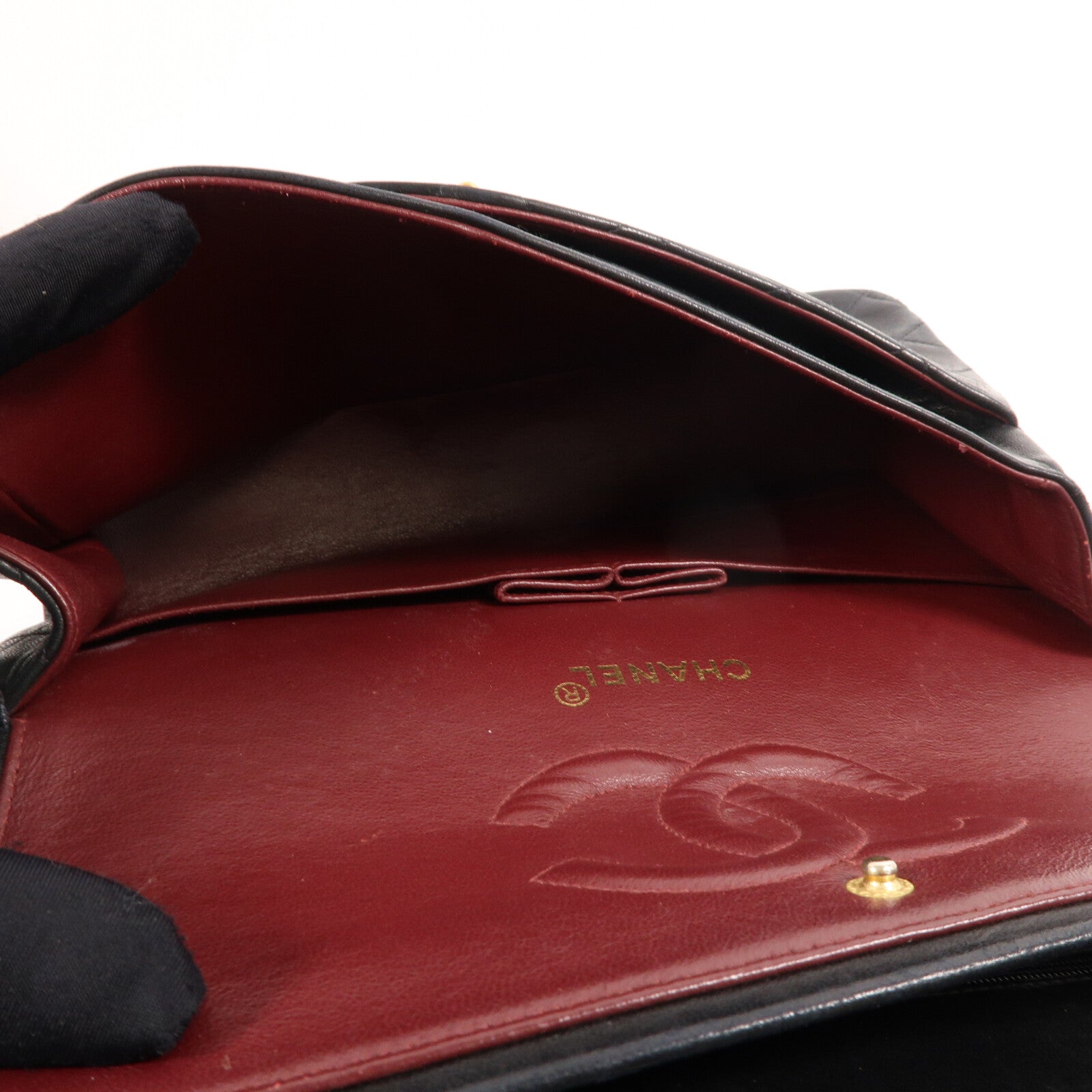 CHANEL 牛皮皮革Vintage Shoulder Bag鏈帶肩背袋