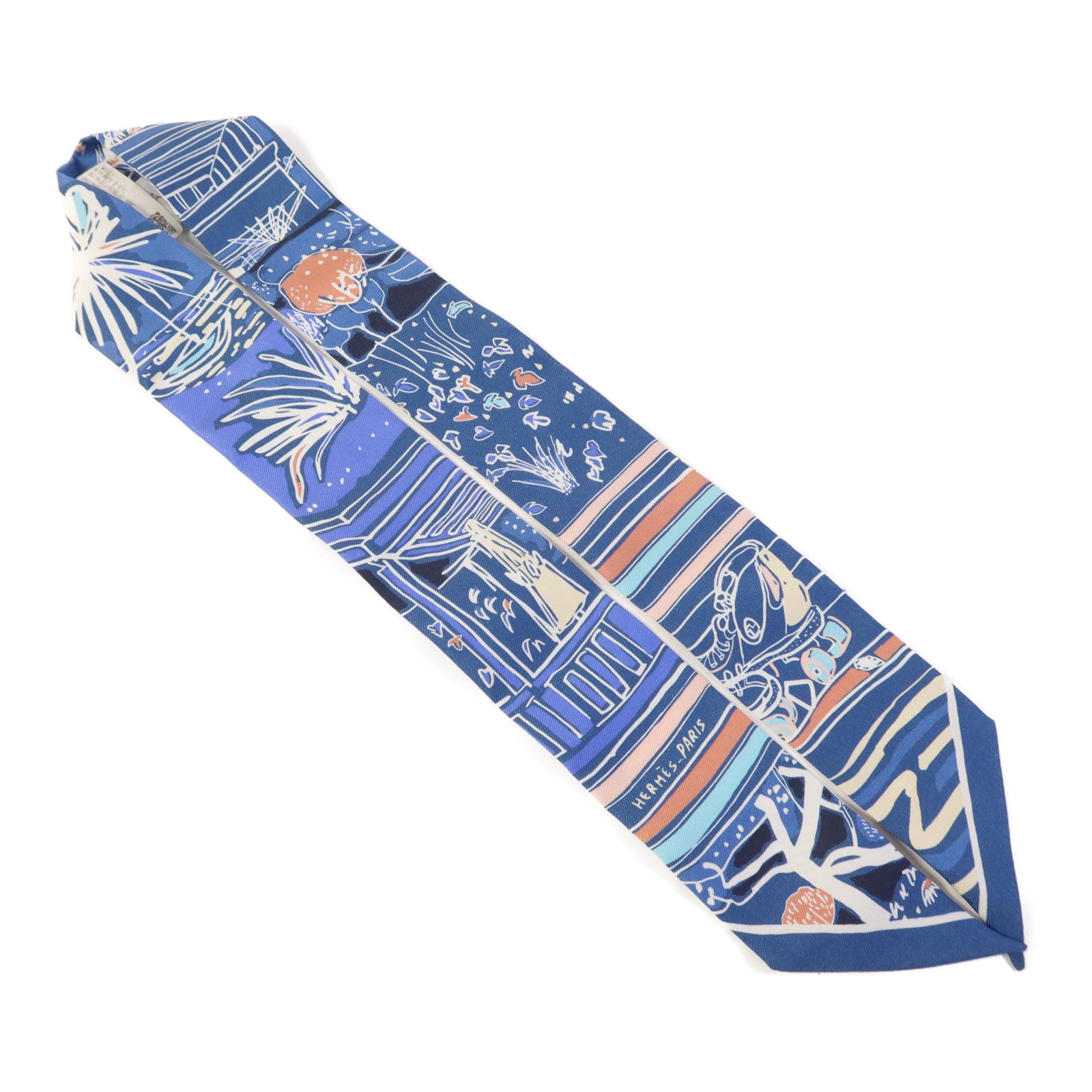 HERMES 絲質Twilly絲巾