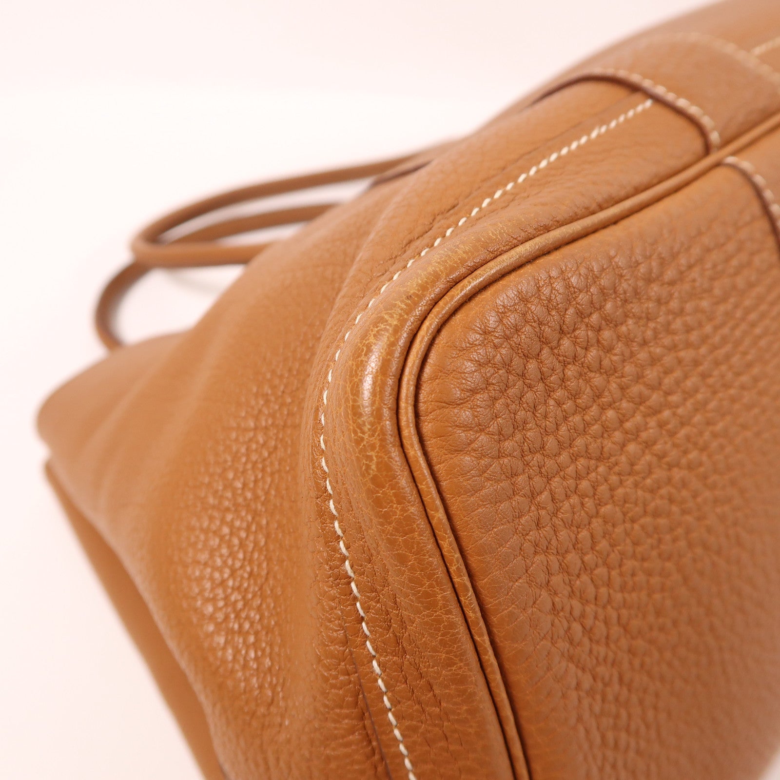 HERMES Negonda皮革Garden Party PM銀扣手挽袋